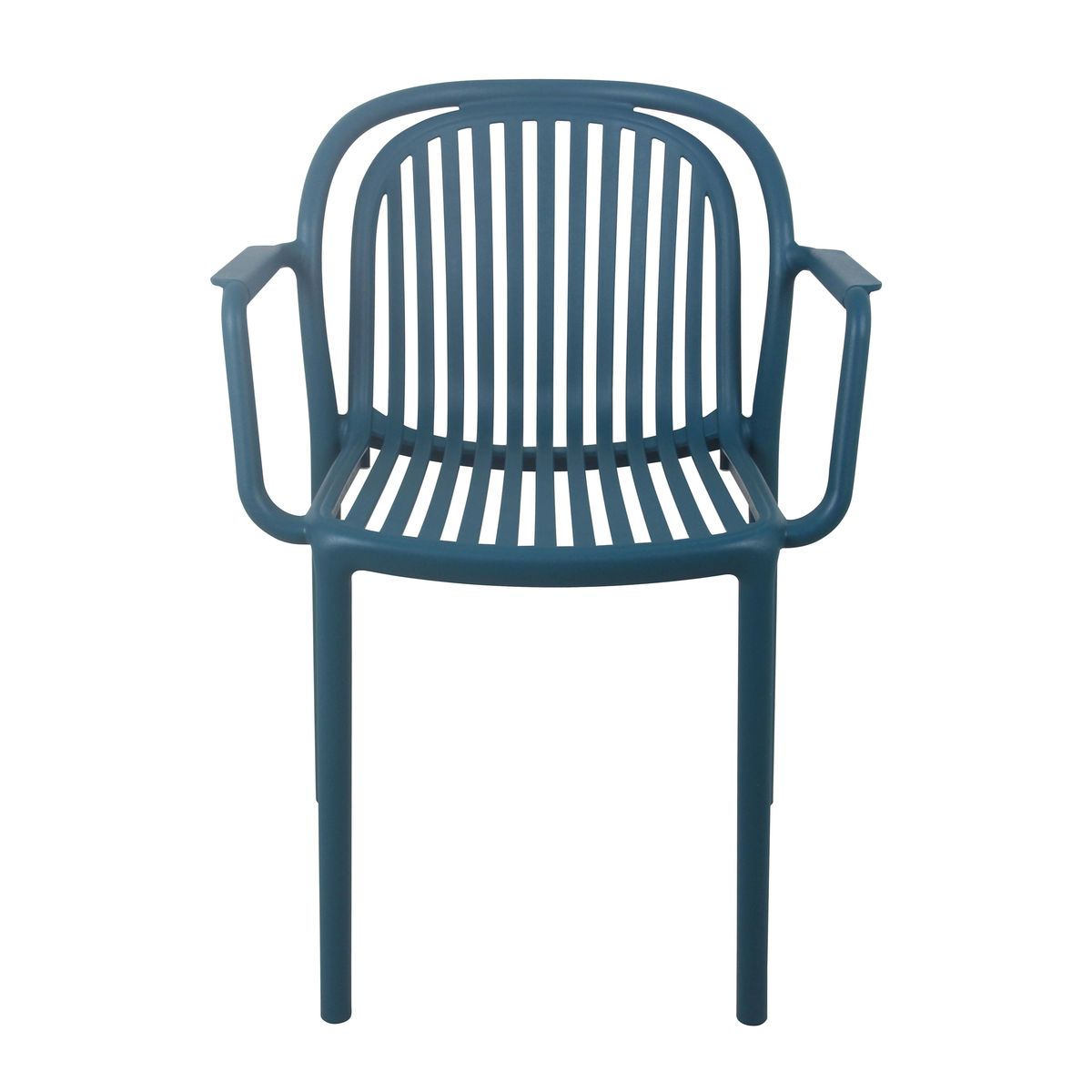 Navy Blue Plastic Outdoor Armchair-PP Chair