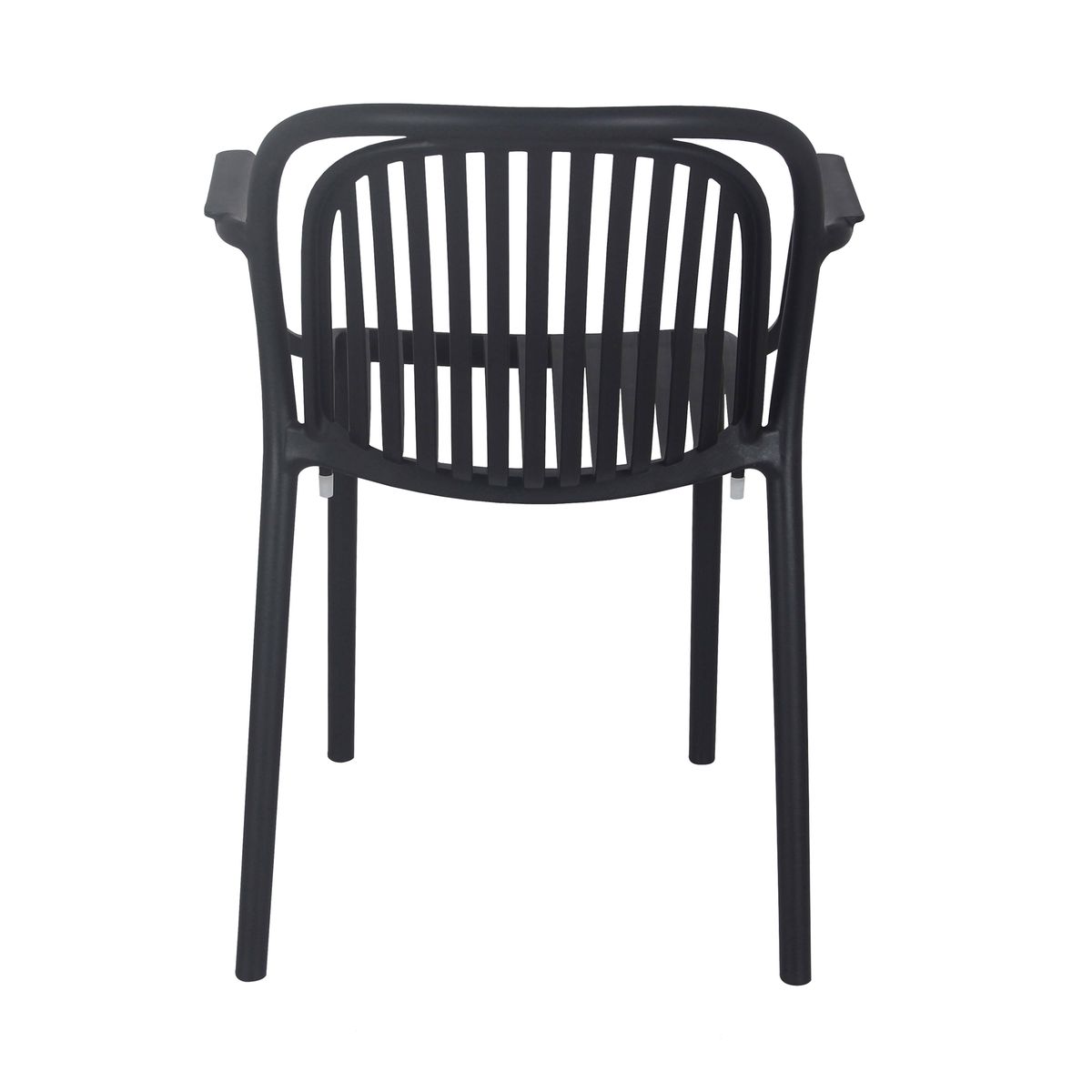 Black Plastic Outdoor Armchair-PP Chair