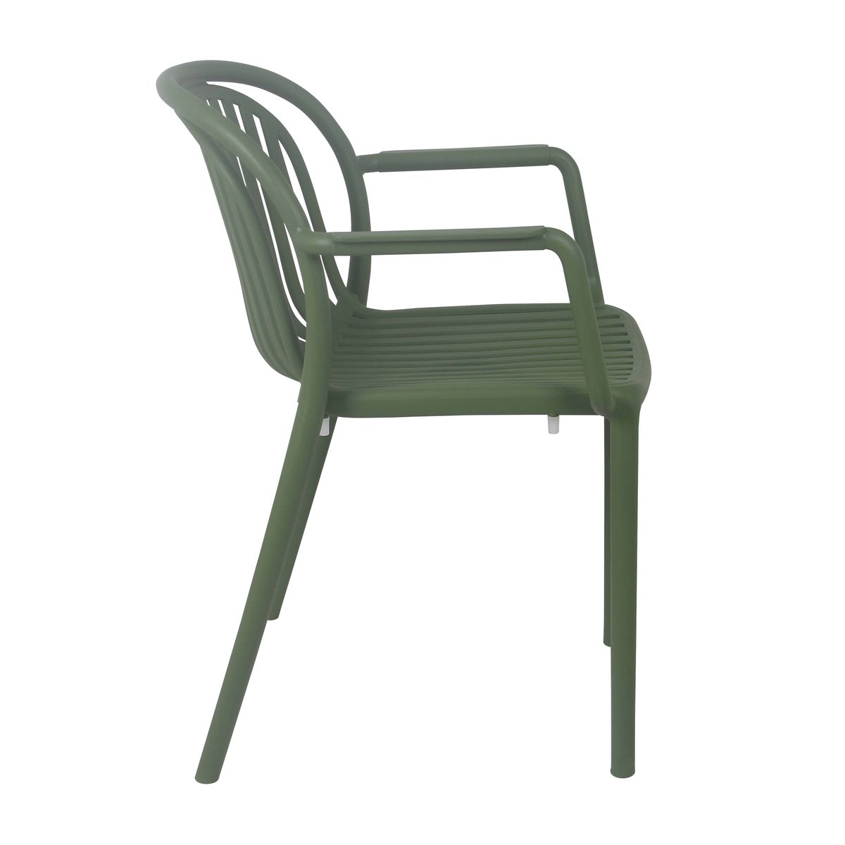 Green Plastic Outdoor Armchair-PP Chair