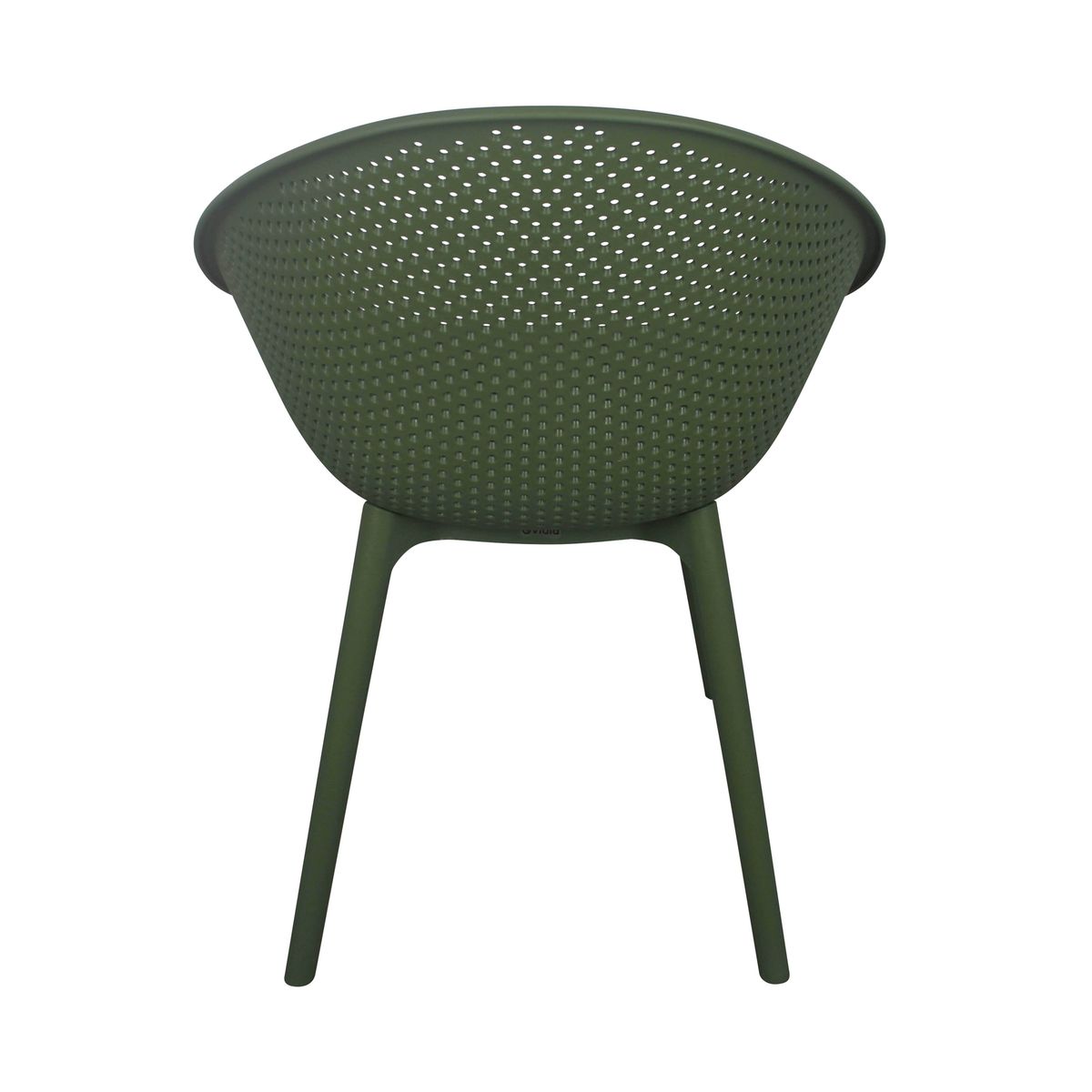 Deep Green Polypropylene Relax Armchair-PP Chair