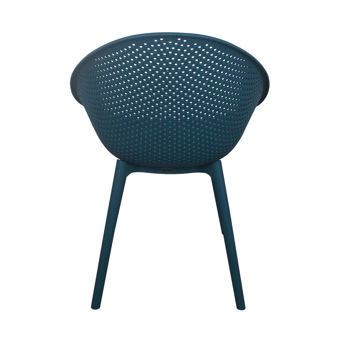 Navy Blue Polypropylene Relax Armchair-PP Chair
