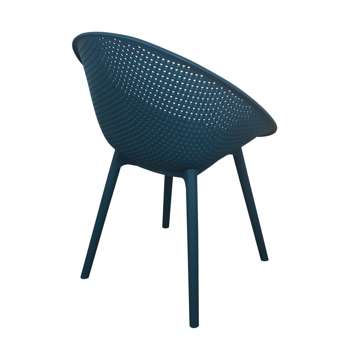 Navy Blue Polypropylene Relax Armchair-PP Chair