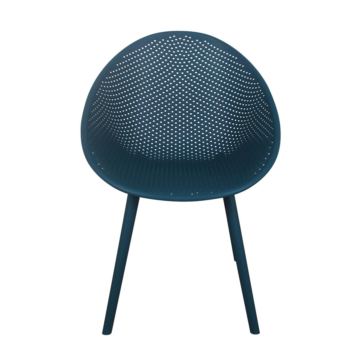 Navy Blue Polypropylene Relax Armchair-PP Chair
