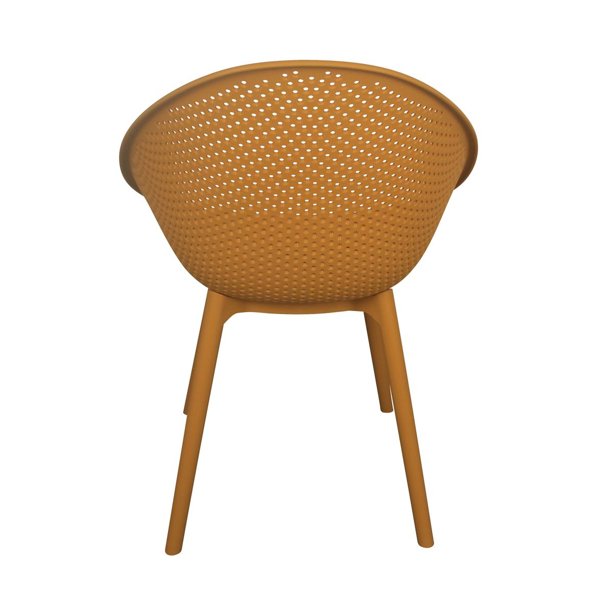 Mustard Polypropylene Relax Armchair-PP Chair
