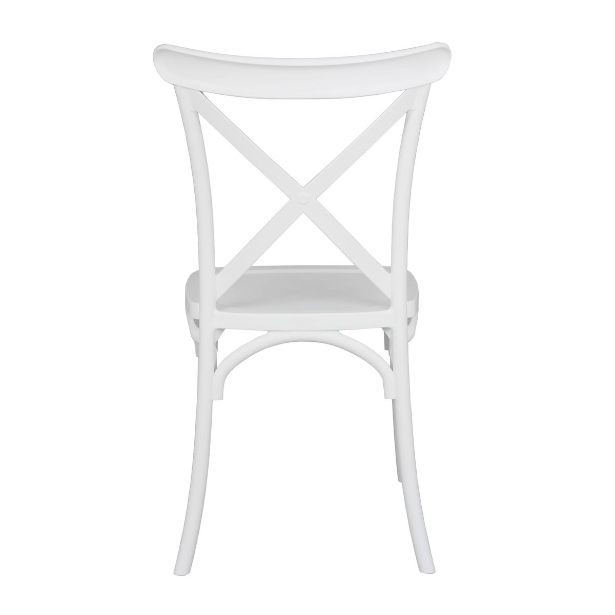 Polypropylene Cafe Chair In White-PP Chair