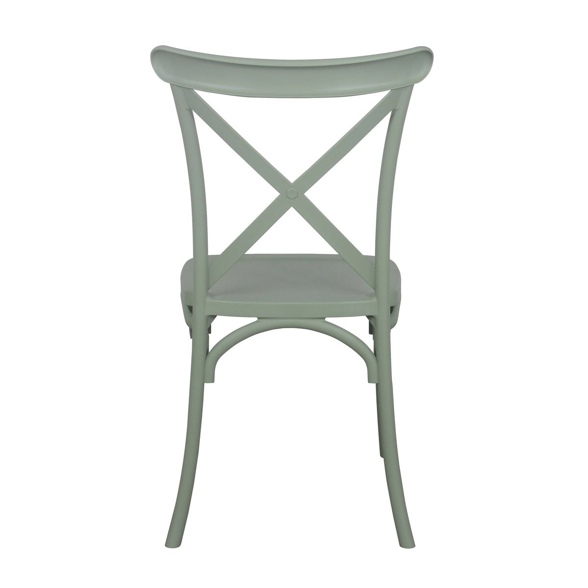 Polypropylene Cafe Chair In Dark Green-PP Chair