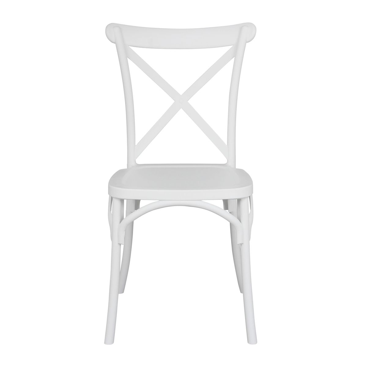 Polypropylene Cafe Chair In White-PP Chair
