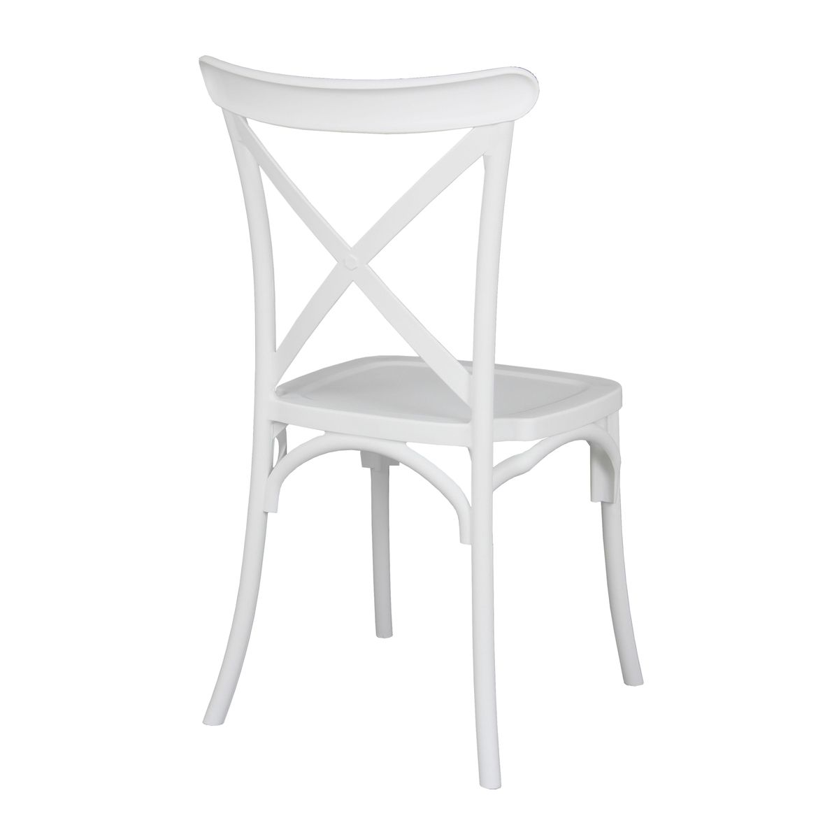 Polypropylene Cafe Chair In White-PP Chair