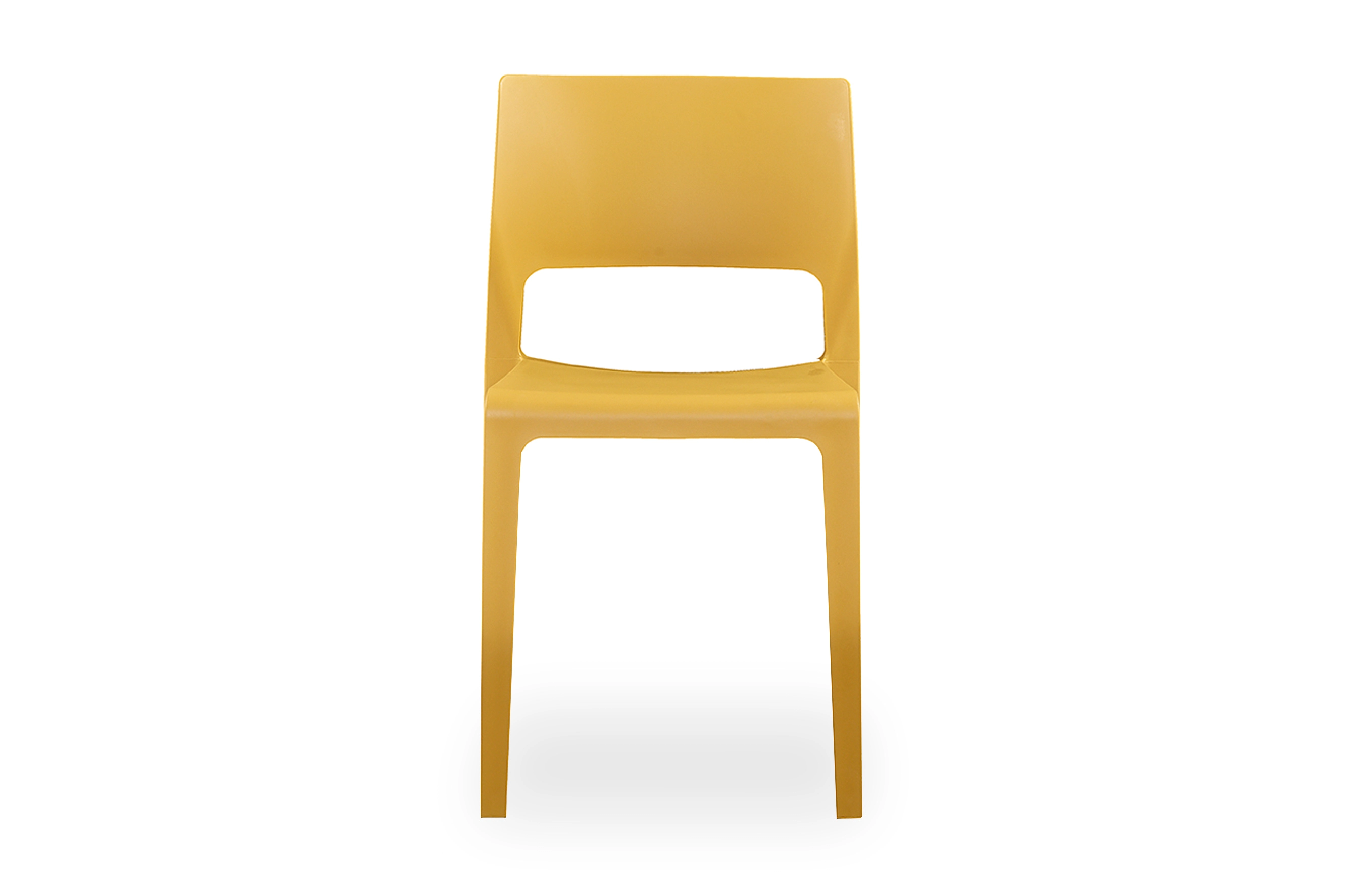 One-Piece Molded Hollow Cutout PP Armless Dining Chair Stackable Solid Plastic Side Chair for Restaurant Hotel Office Wholesale