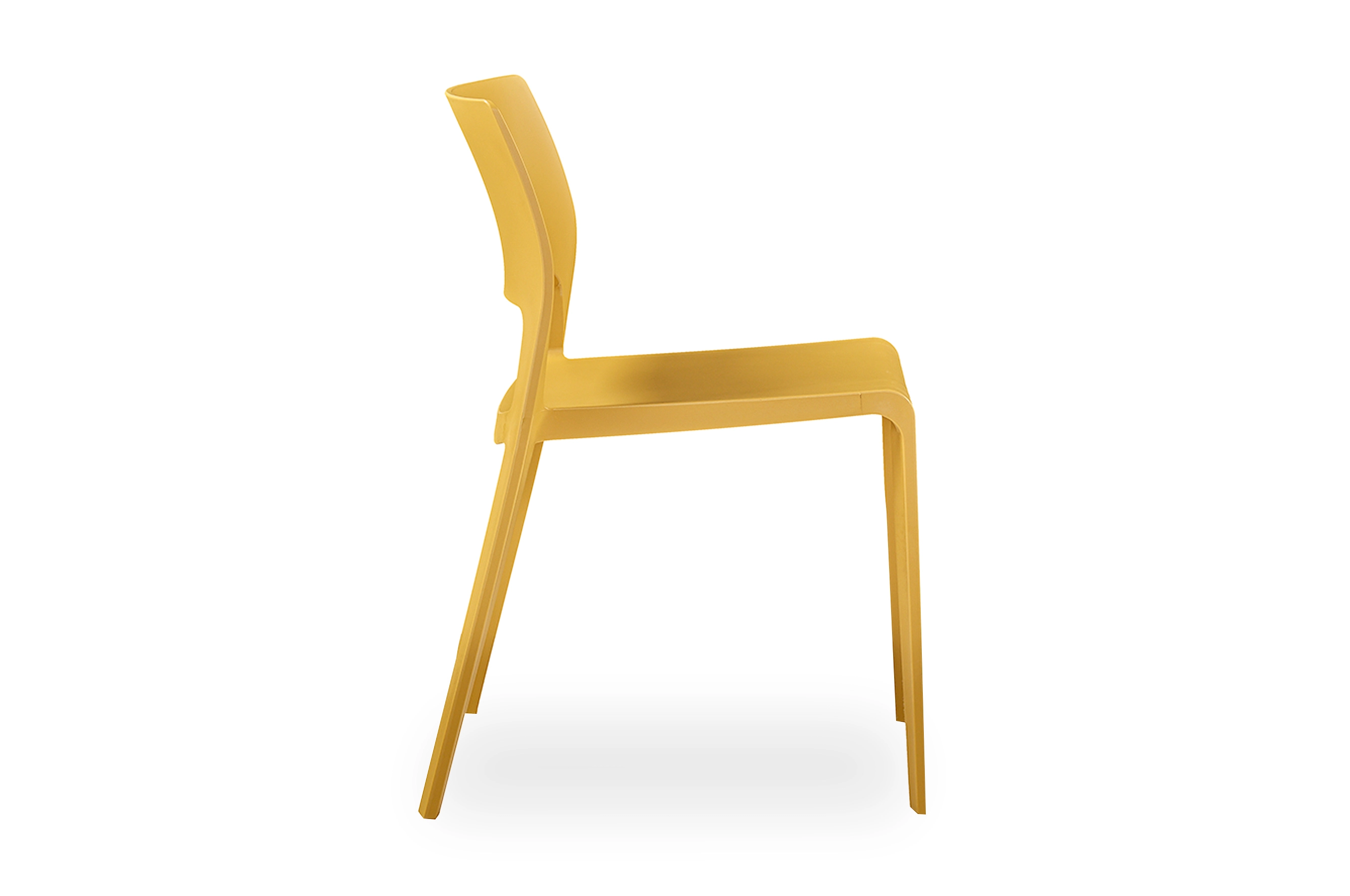 One-Piece Molded Hollow Cutout PP Armless Dining Chair Stackable Solid Plastic Side Chair for Restaurant Hotel Office Wholesale