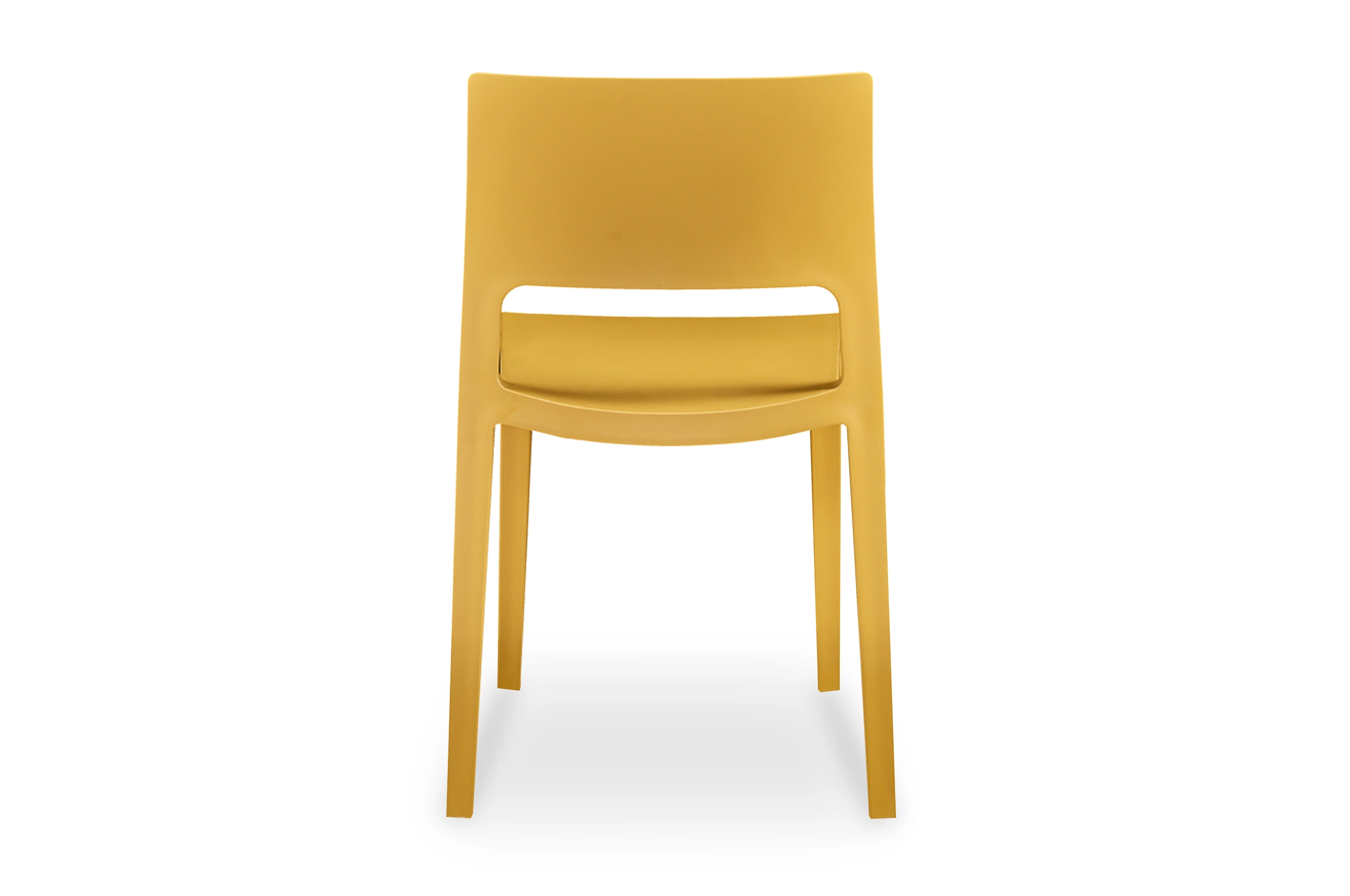 One-Piece Molded Hollow Cutout PP Armless Dining Chair Stackable Solid Plastic Side Chair for Restaurant Hotel Office Wholesale