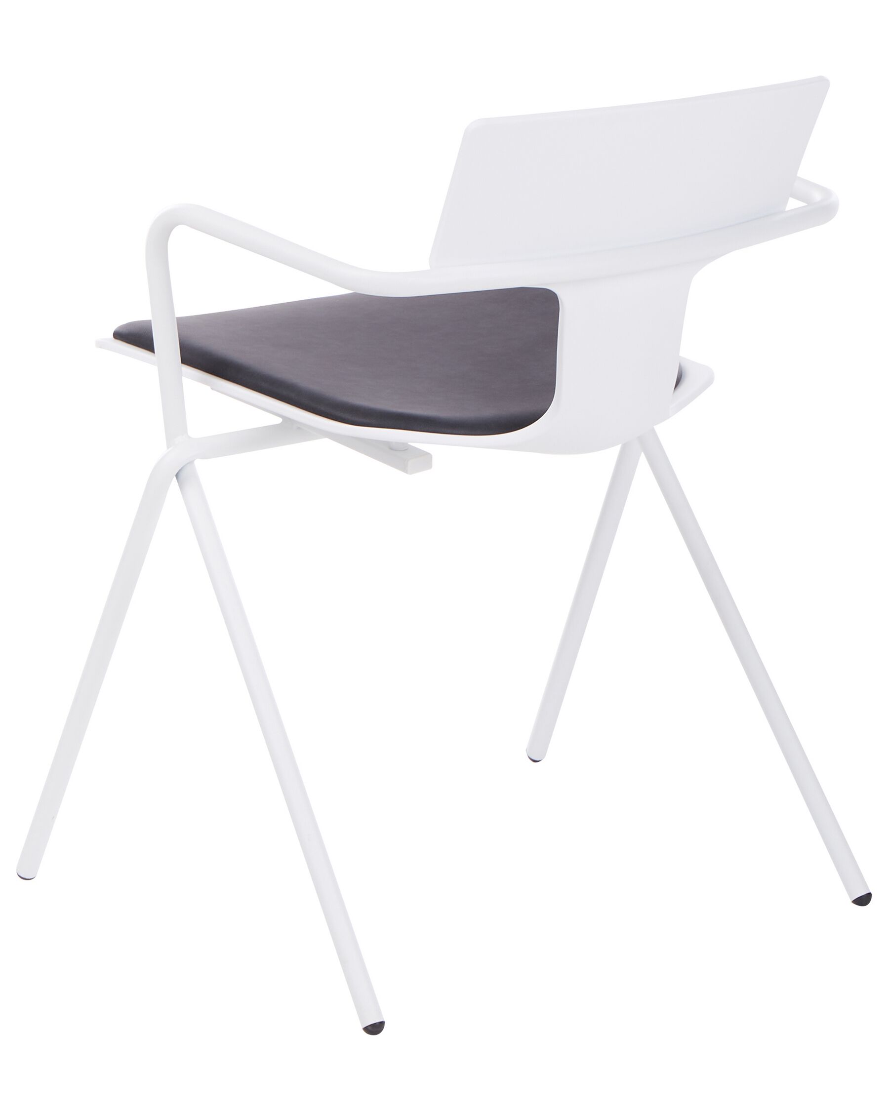 White Polypropylene Armchair With Cushion-PP Chair