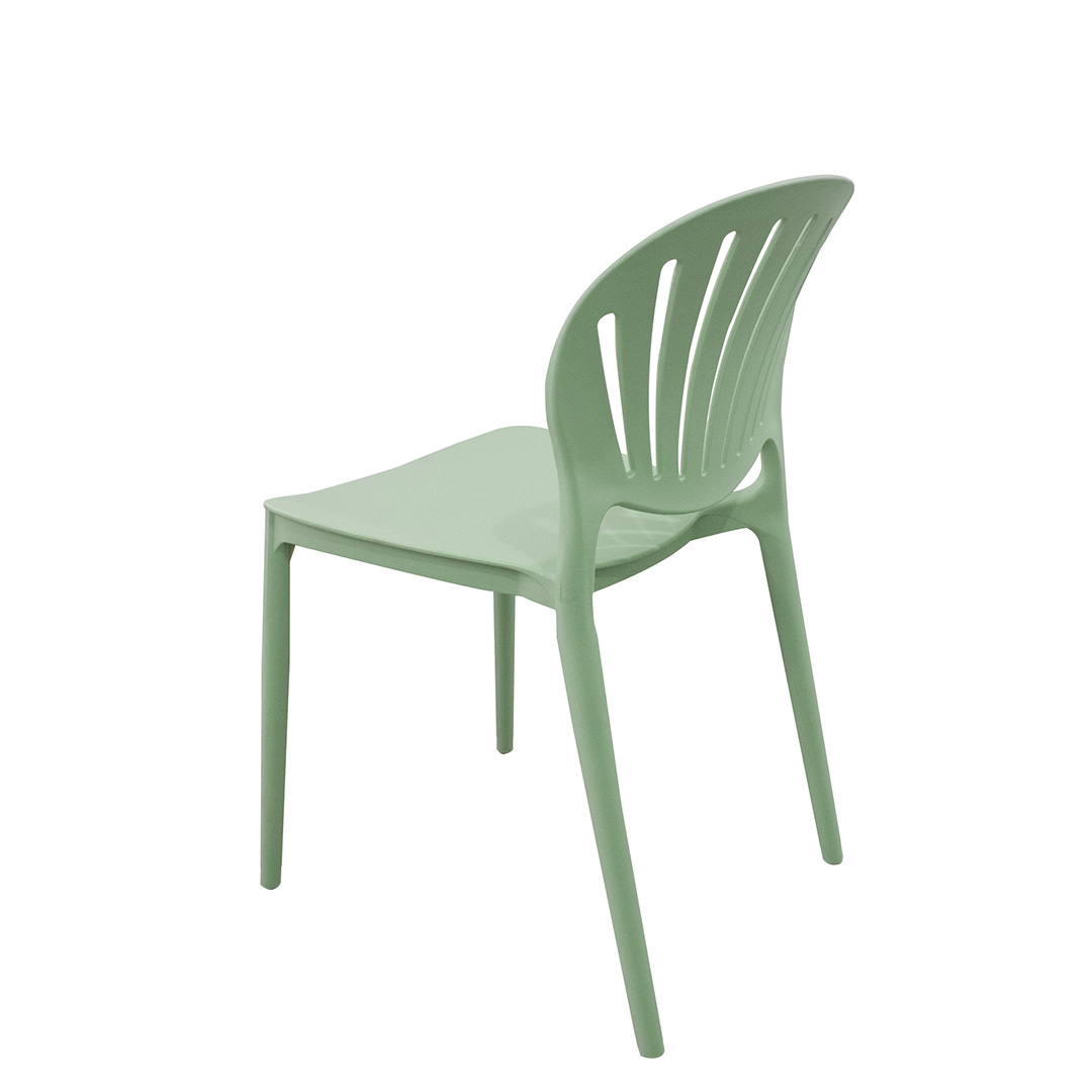 Light Green Stackable Plastic Chair – Space-Saving & Versatile Seating