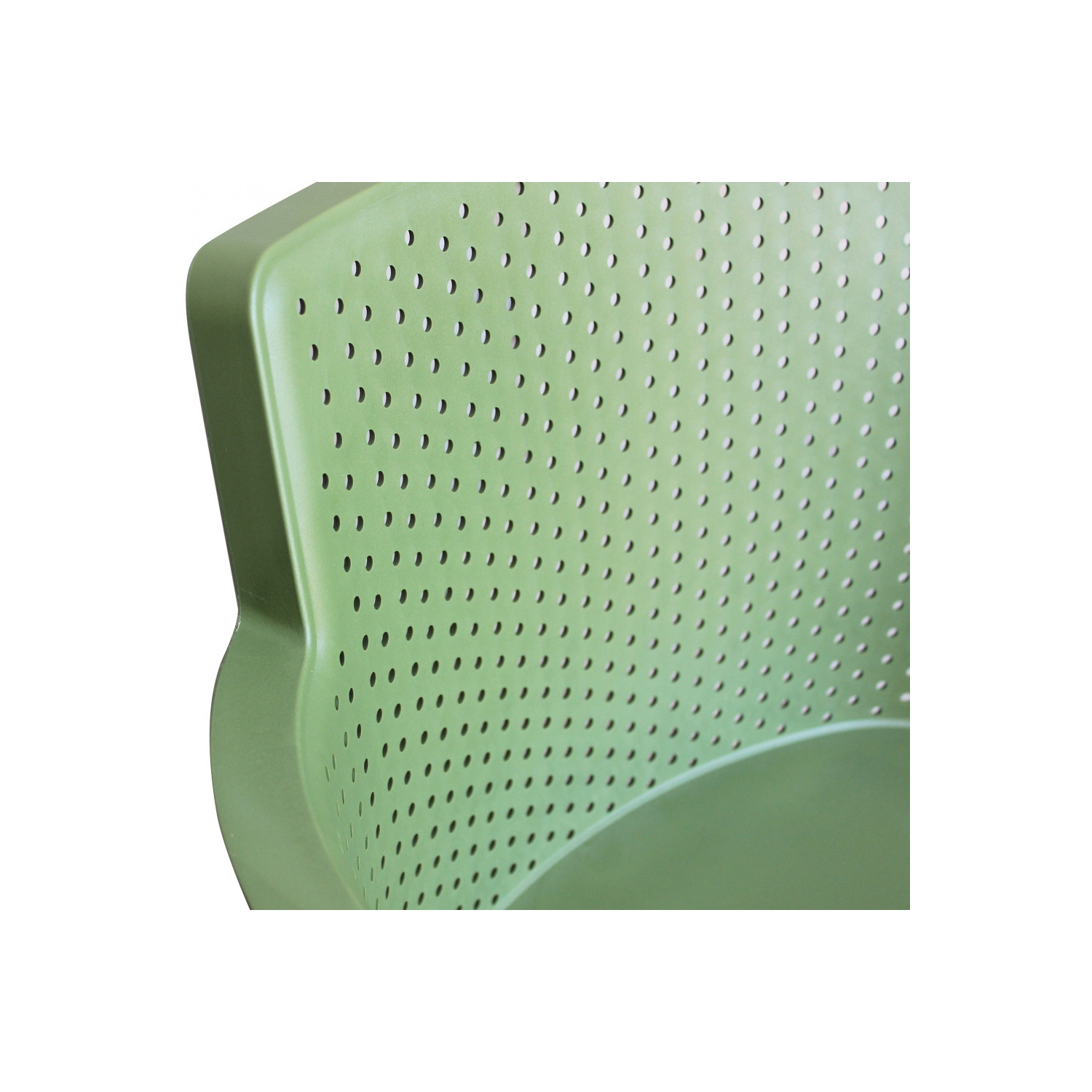 Green Plastic Outdoor Garden Armchair-PP Chair