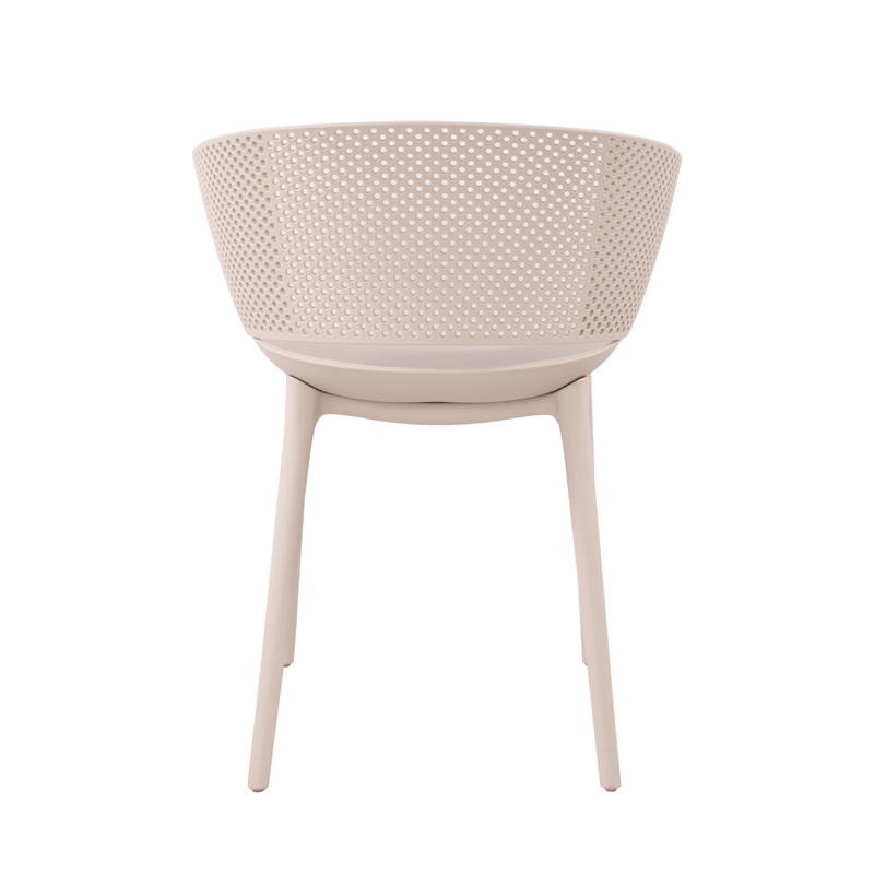 Taupe plastic chair for restaurant-PP Chair