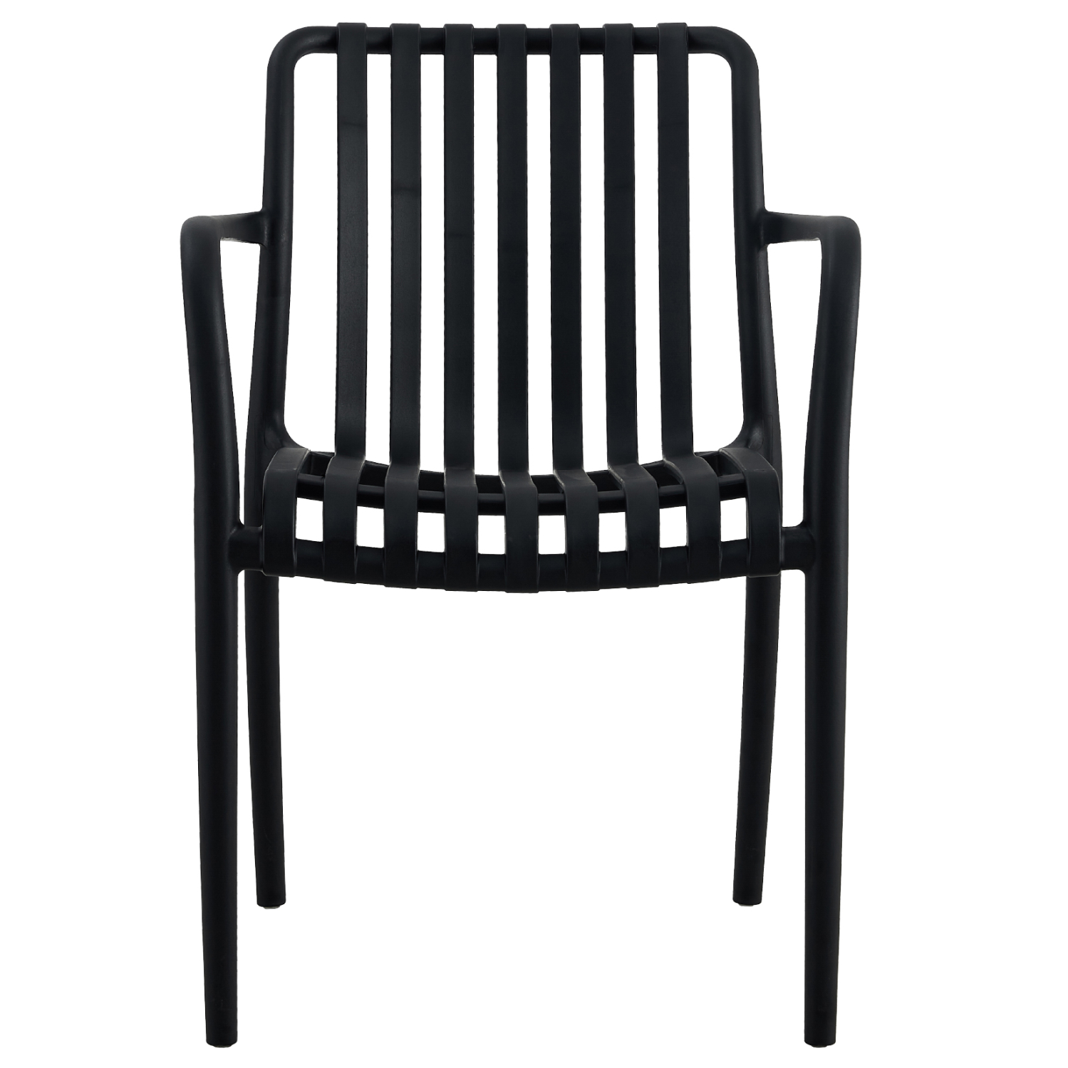 Plastic Garden ArmChair Black-PP Chair