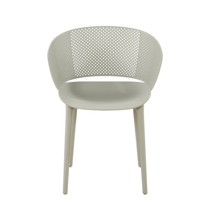 Grey plastic chair for restaurant-PP Chair