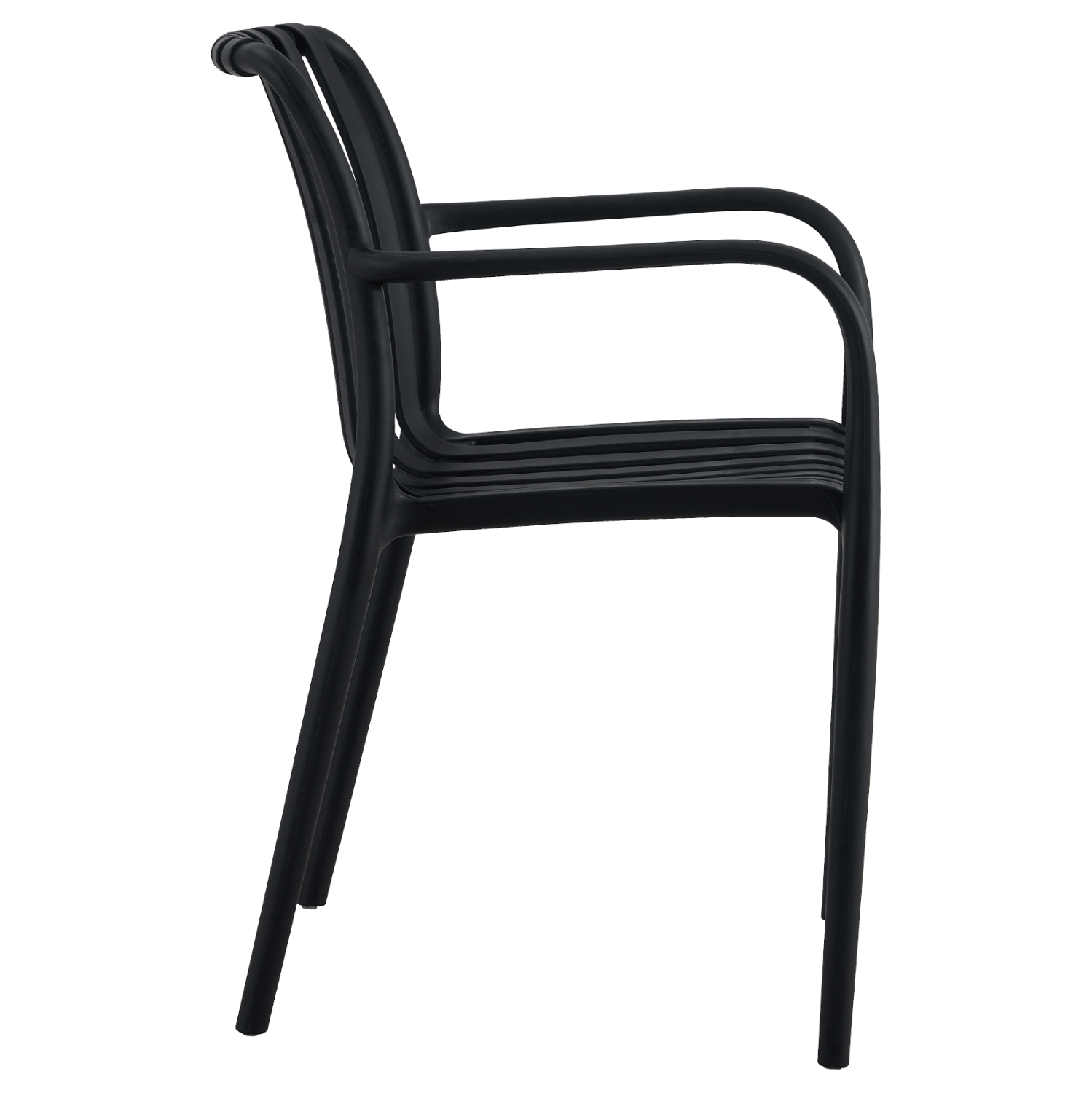 Plastic Garden ArmChair Black-PP Chair