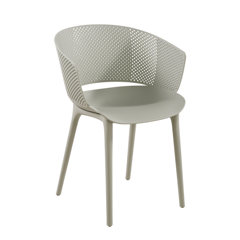 Grey plastic chair for restaurant-PP Chair