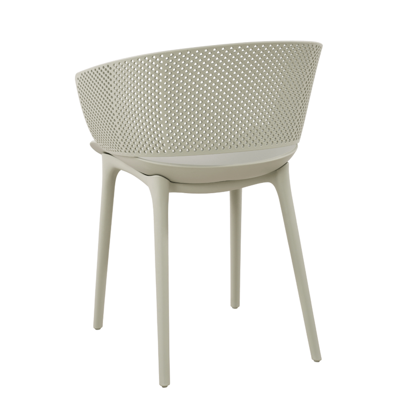 Grey plastic chair for restaurant-PP Chair