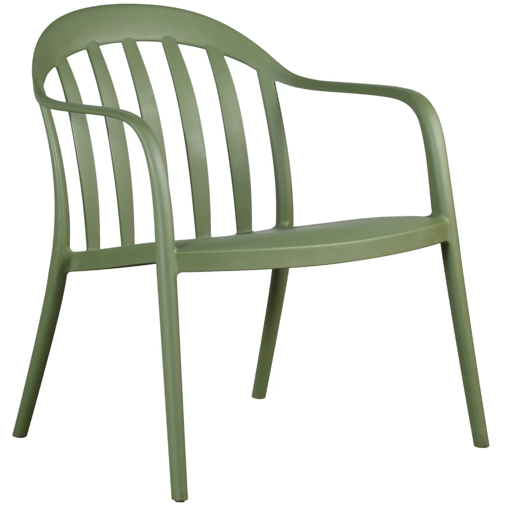 GFPP Monobloc Stackable Plastic Armchair, One-Piece Glass Fiber Reinforced Polypropylene Chair for Commercial Patio & Restaurant-PP Chair