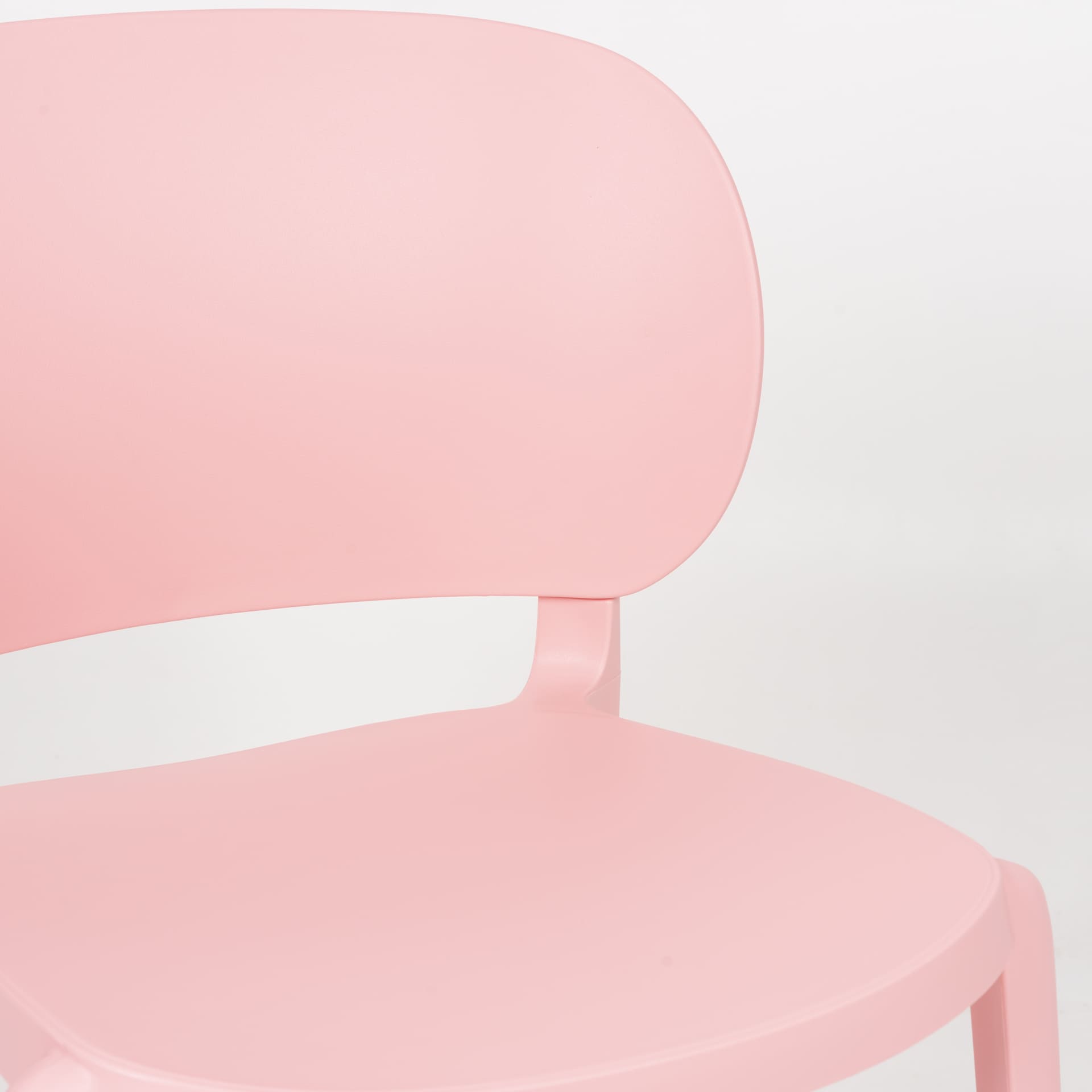 Plastic Kitchen Chair In Pink