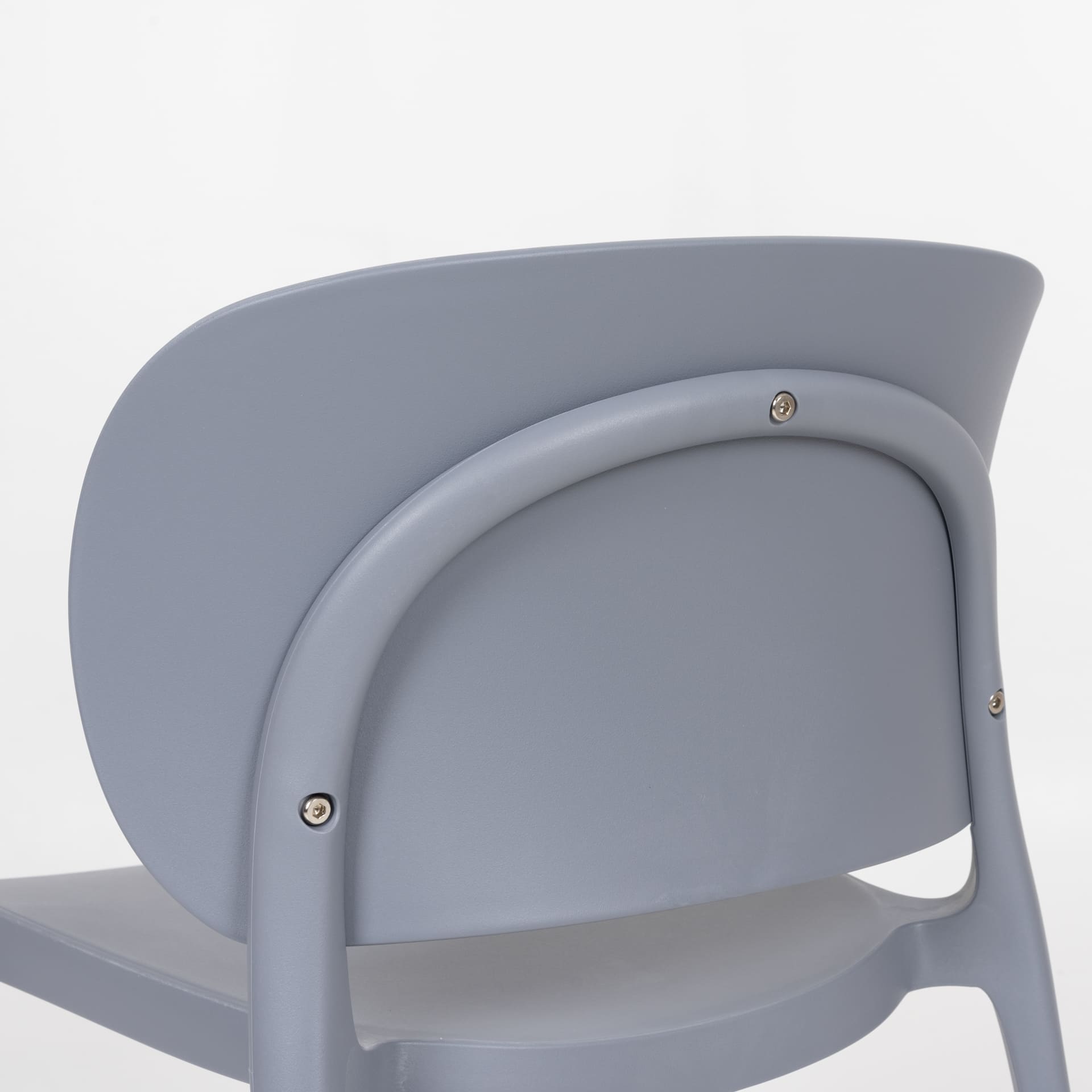 Plastic Kitchen Chair In Grey