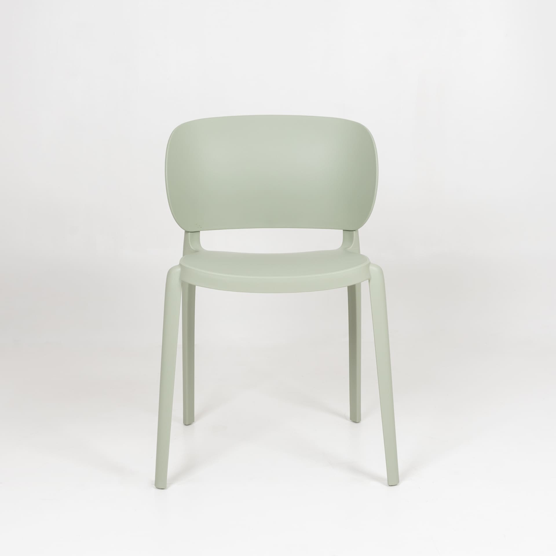 Plastic Kitchen Chair In Light Green