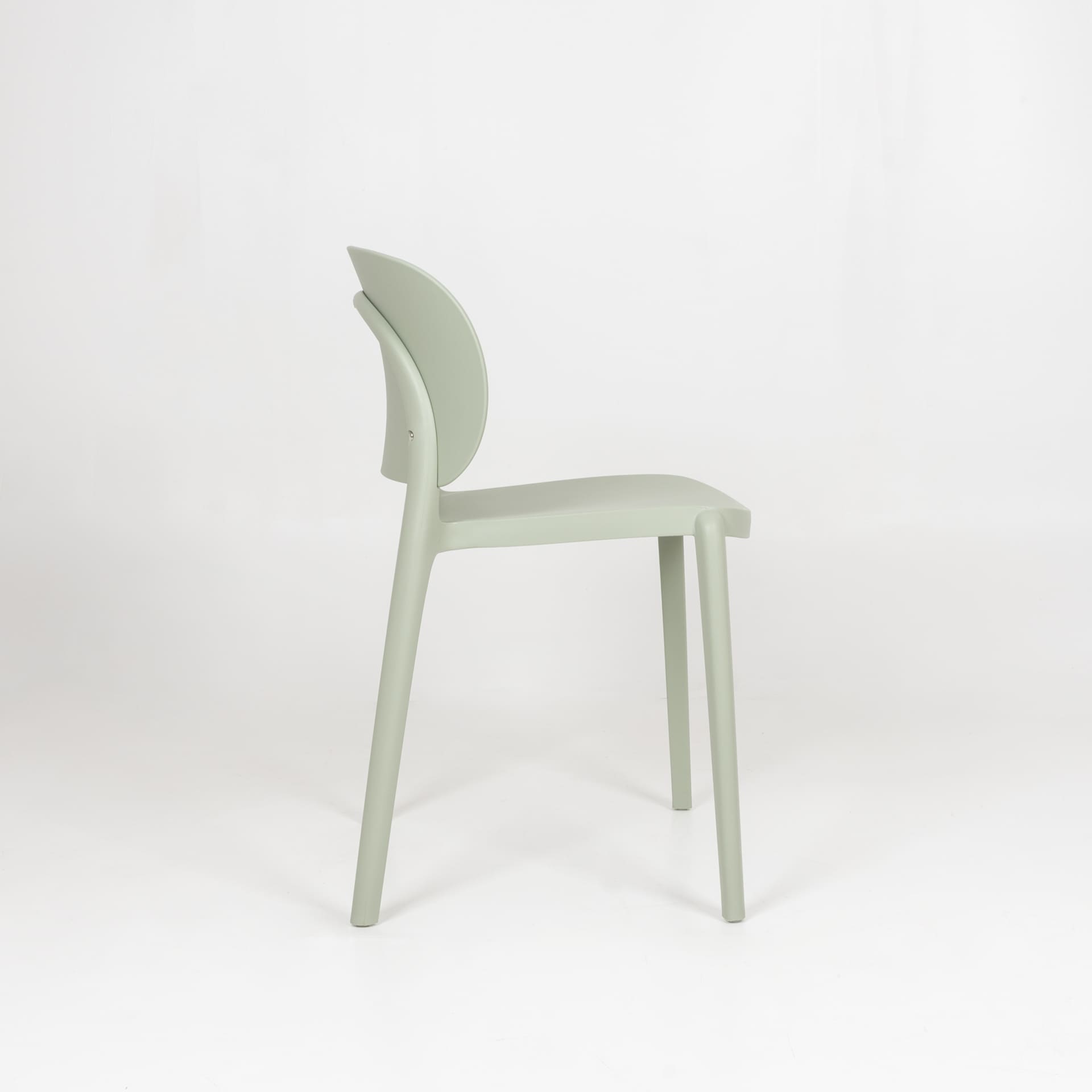 Plastic Kitchen Chair In Light Green