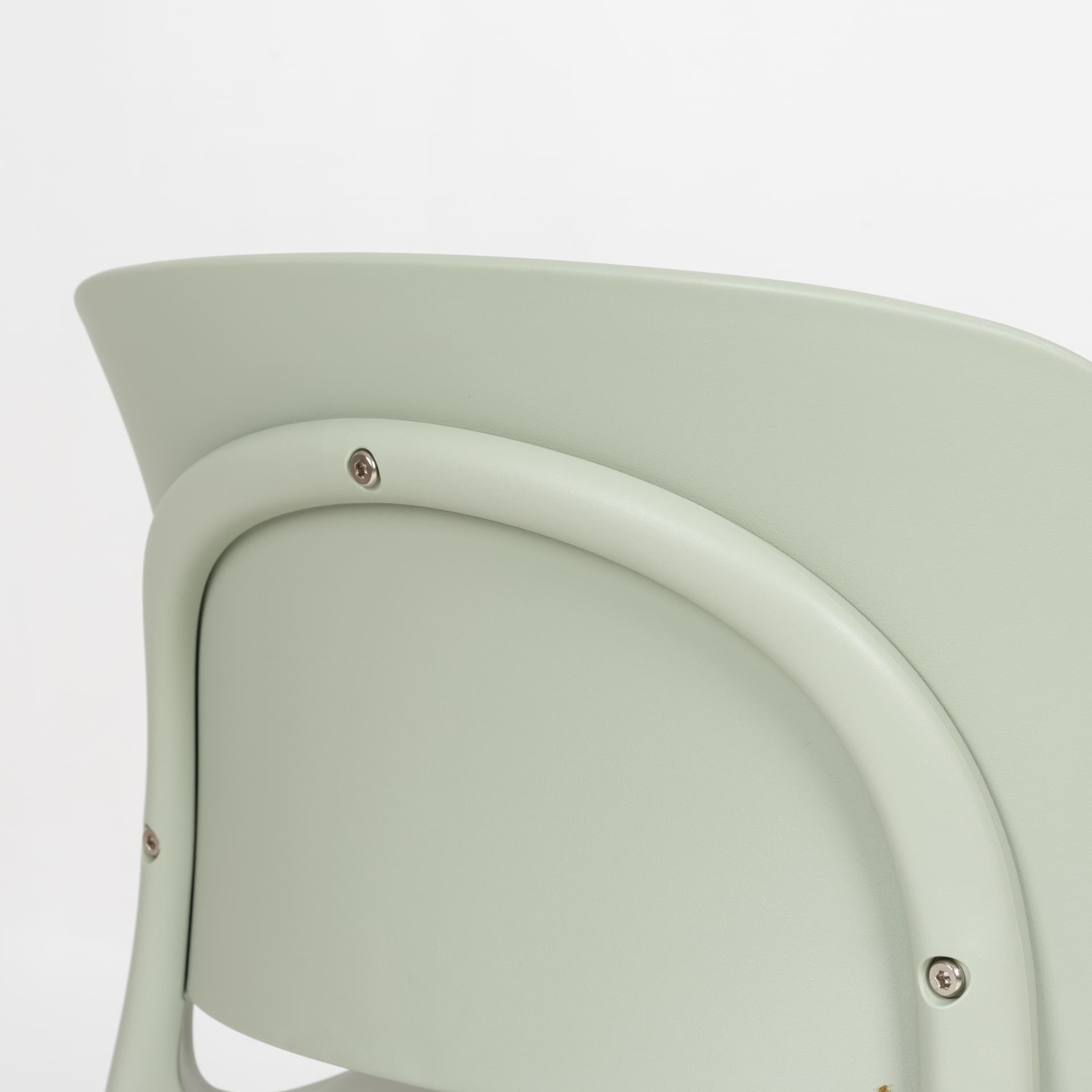 Plastic Kitchen Chair In Light Green