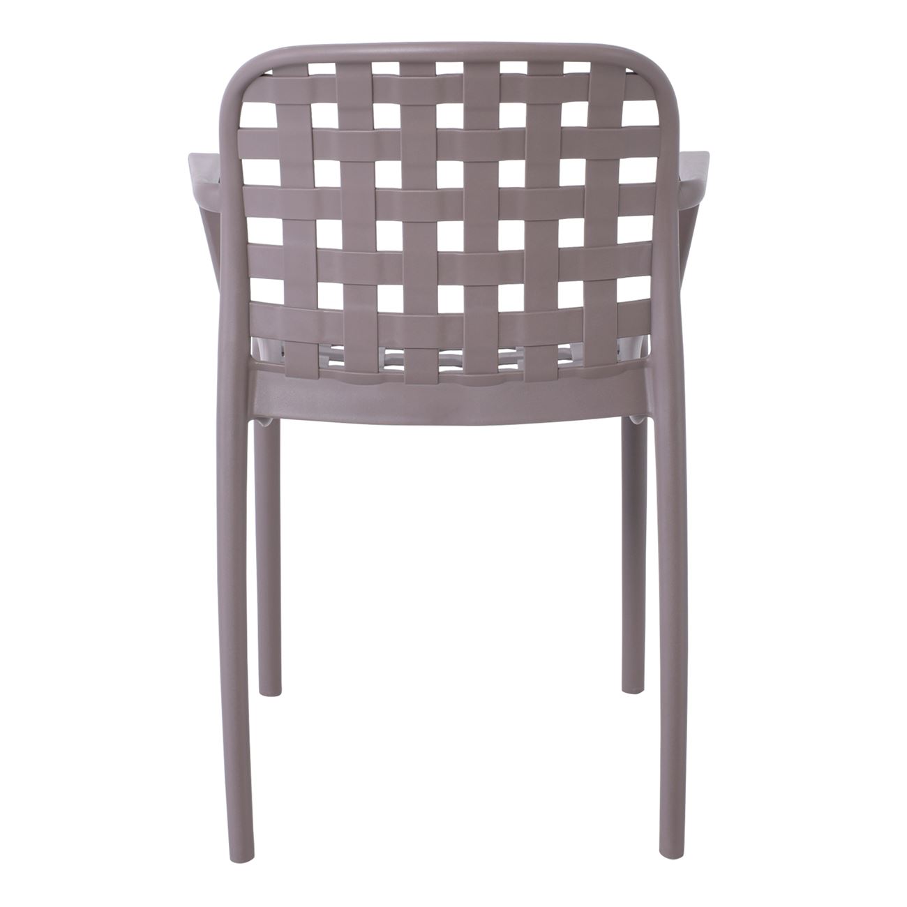 Grey Polypropylene Armchair-PP Chair