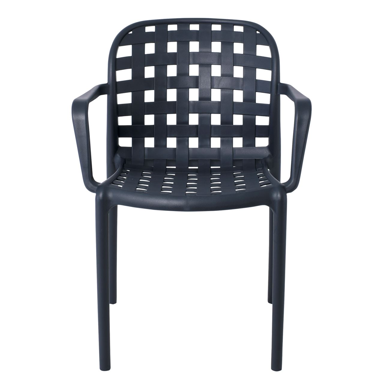 Black Polypropylene Armchair-PP Chair