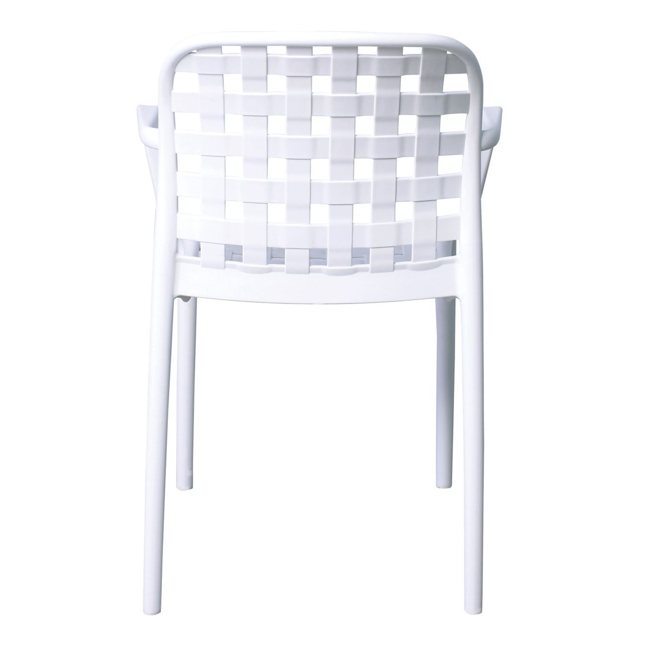 White Polypropylene Armchair-PP Chair