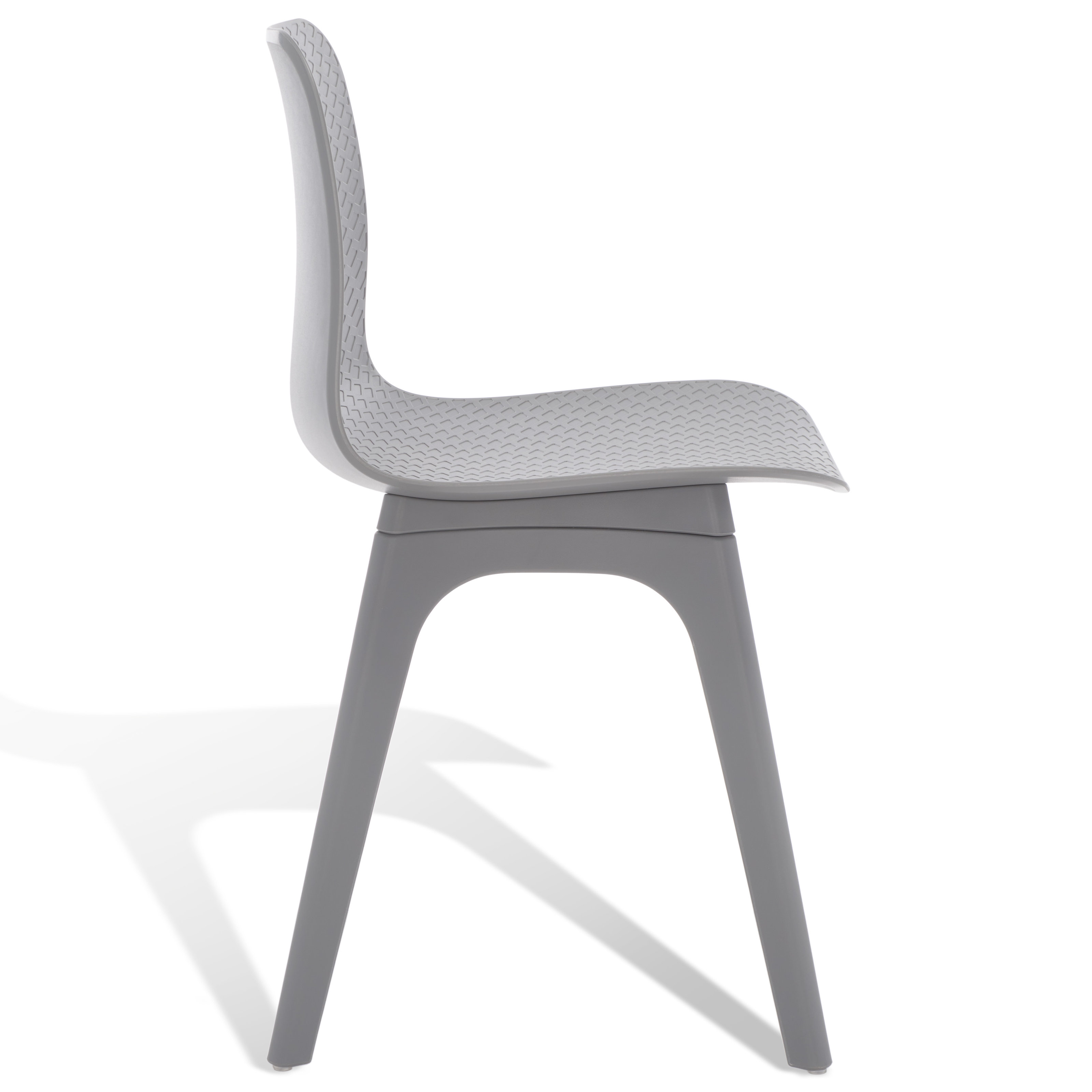 Gray Plastic Chair KD Frame-PP Chair