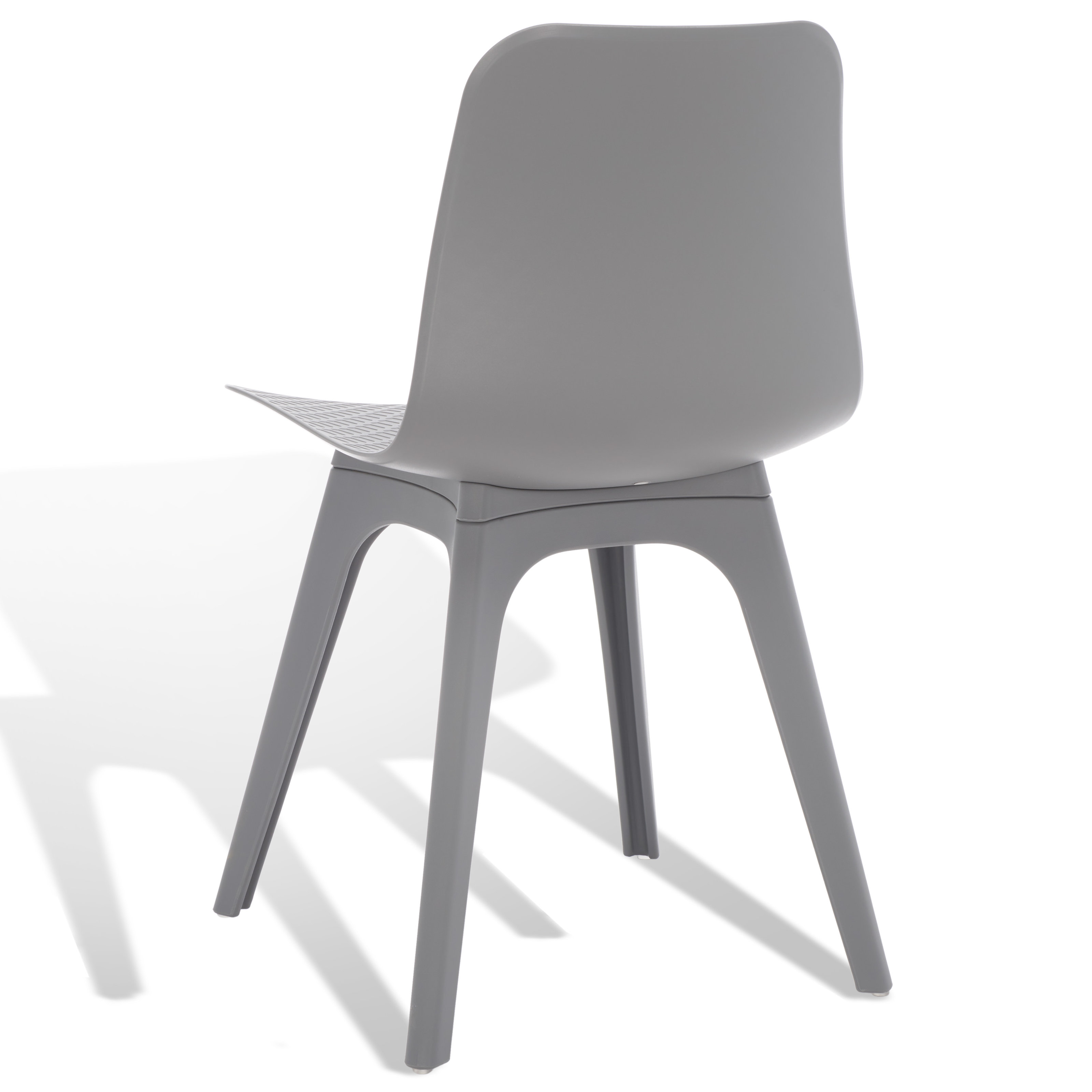 Gray Plastic Chair KD Frame-PP Chair