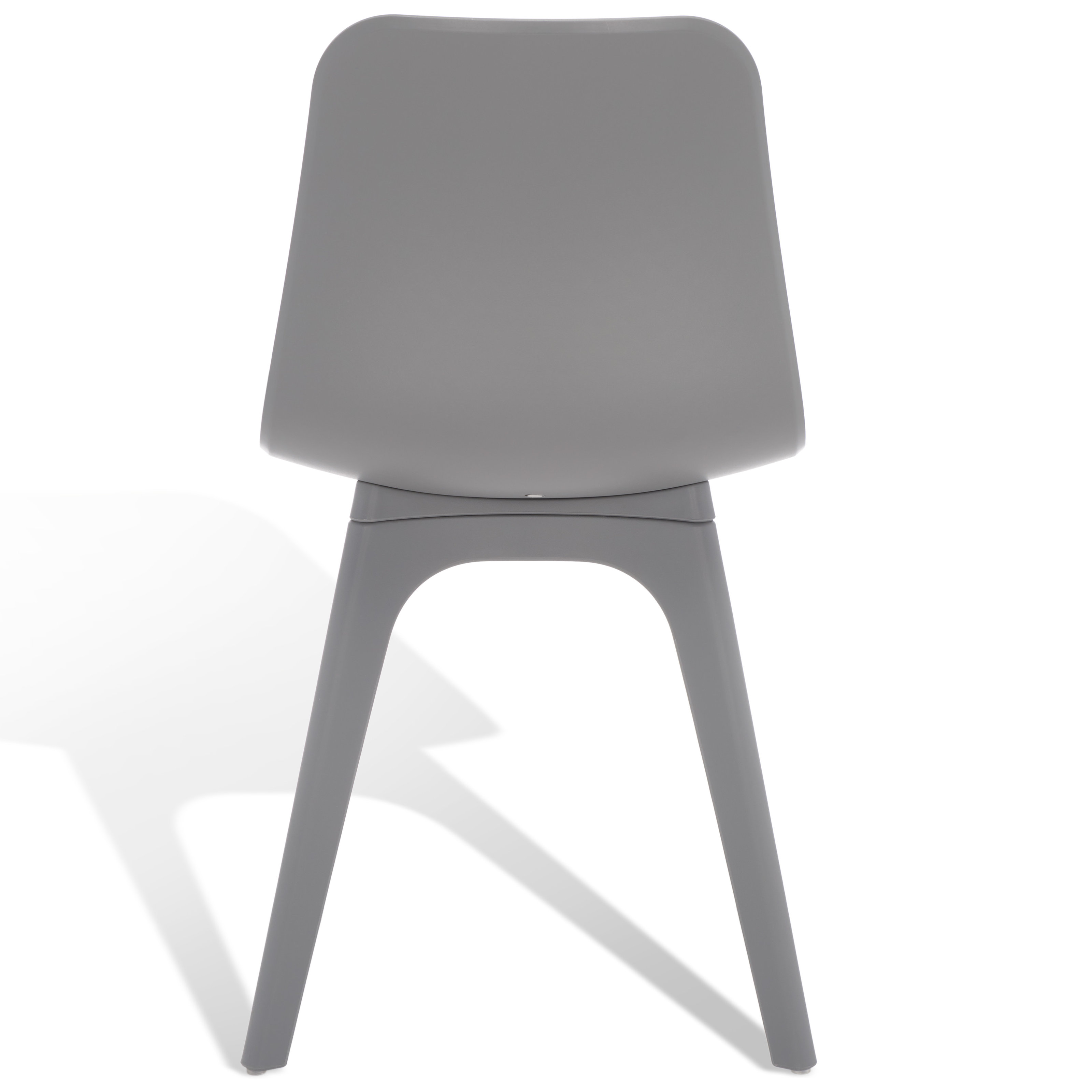 Gray Plastic Chair KD Frame-PP Chair
