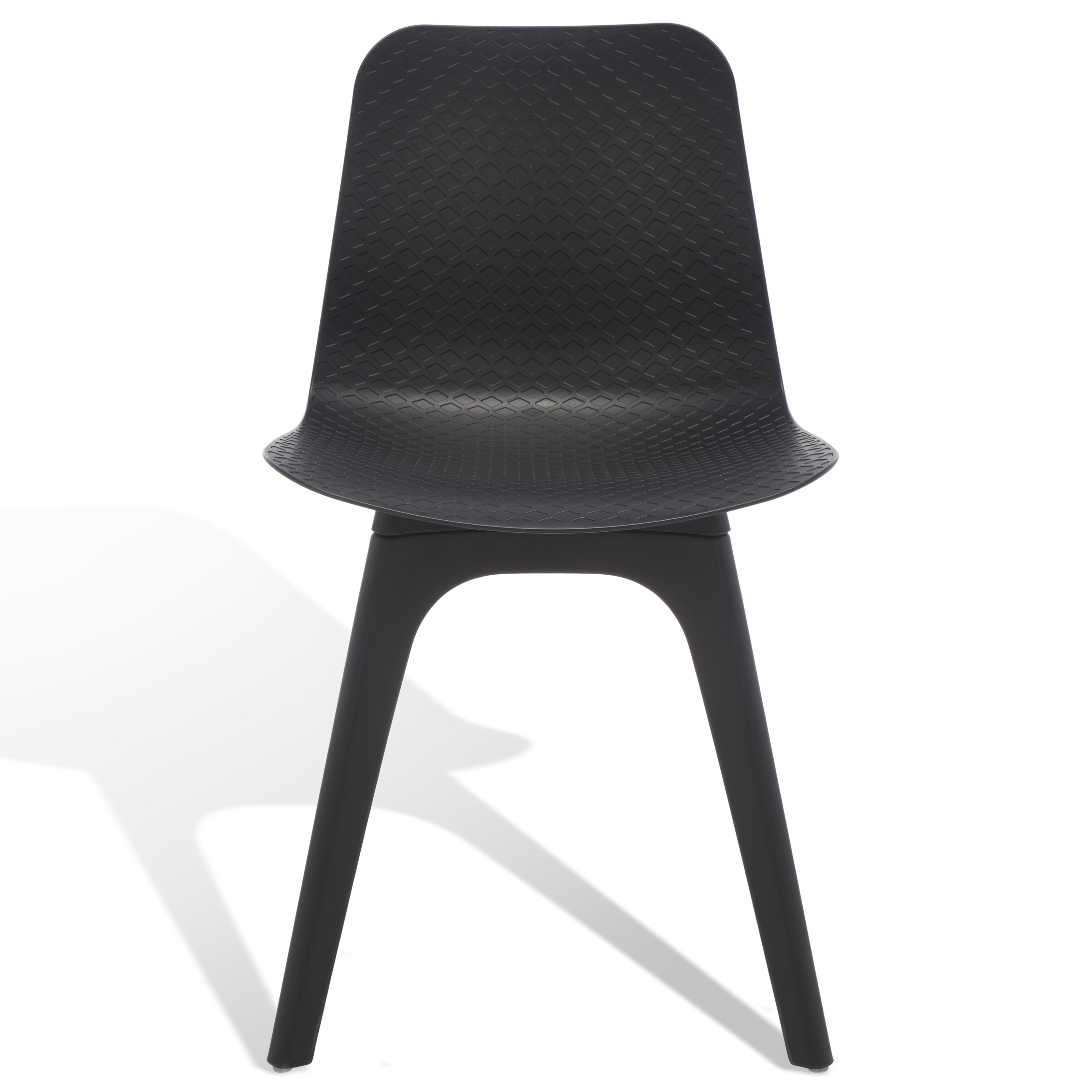 Black Plastic Chair KD Frame-PP Chair