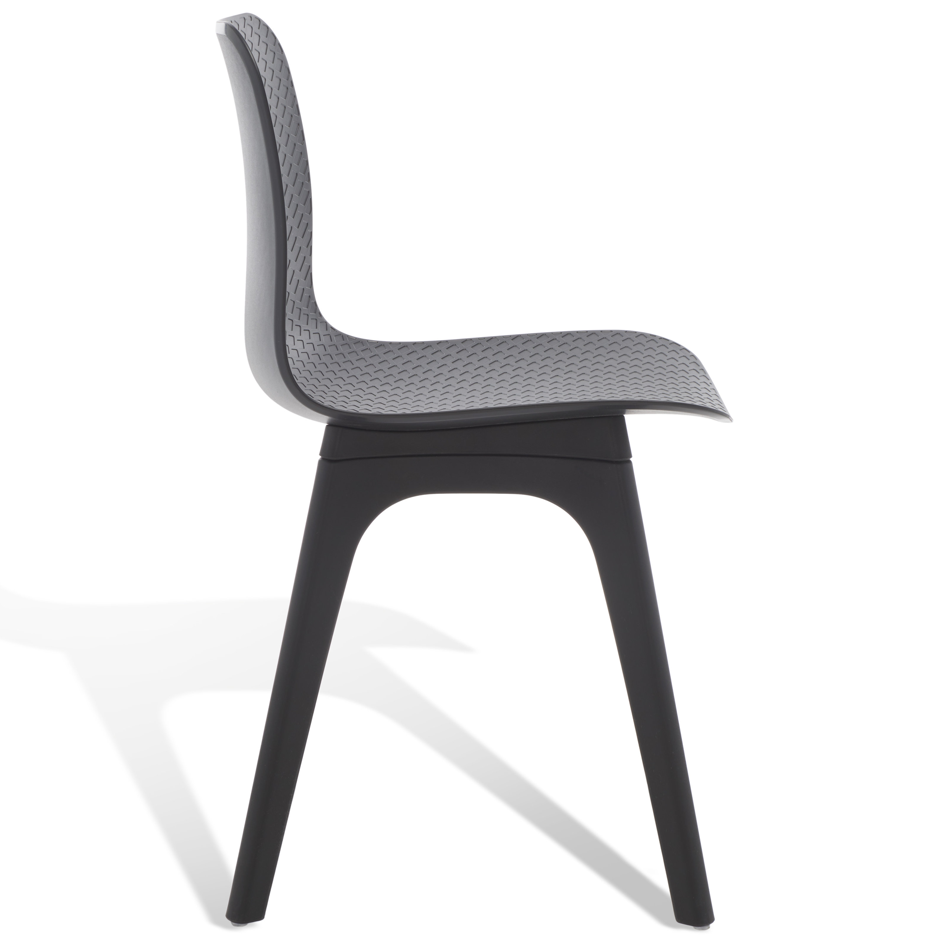 Black Plastic Chair KD Frame-PP Chair