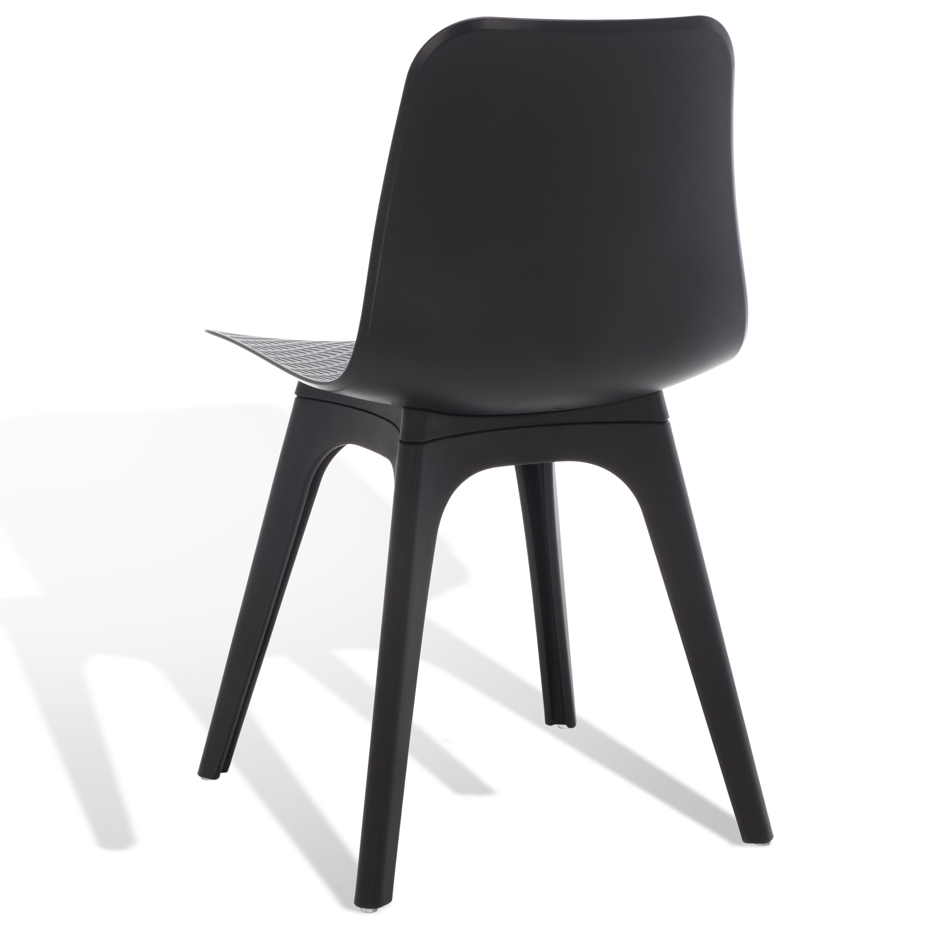 Black Plastic Chair KD Frame-PP Chair
