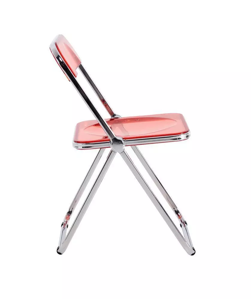 Transparent Red PC Plastic Folding Chair-PP Chair