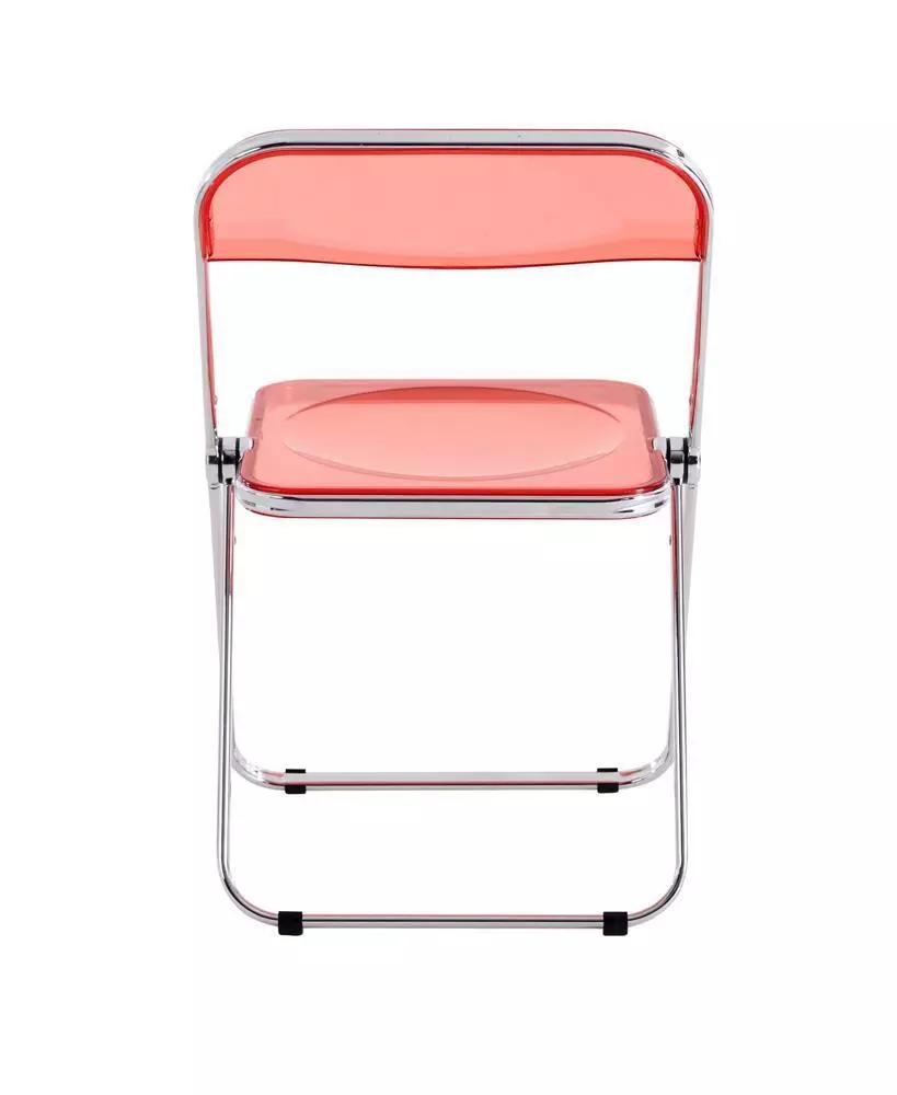 Transparent Red PC Plastic Folding Chair-PP Chair