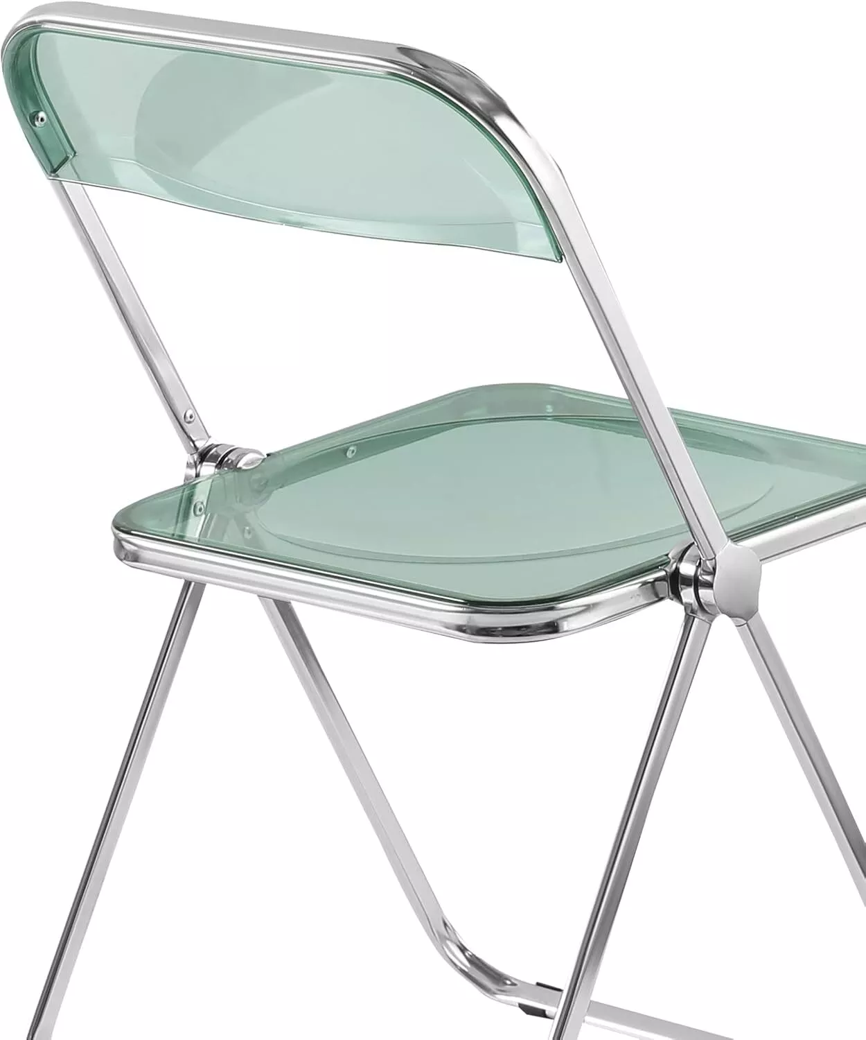 Transparent Green PC Plastic Folding Chair-PP Chair