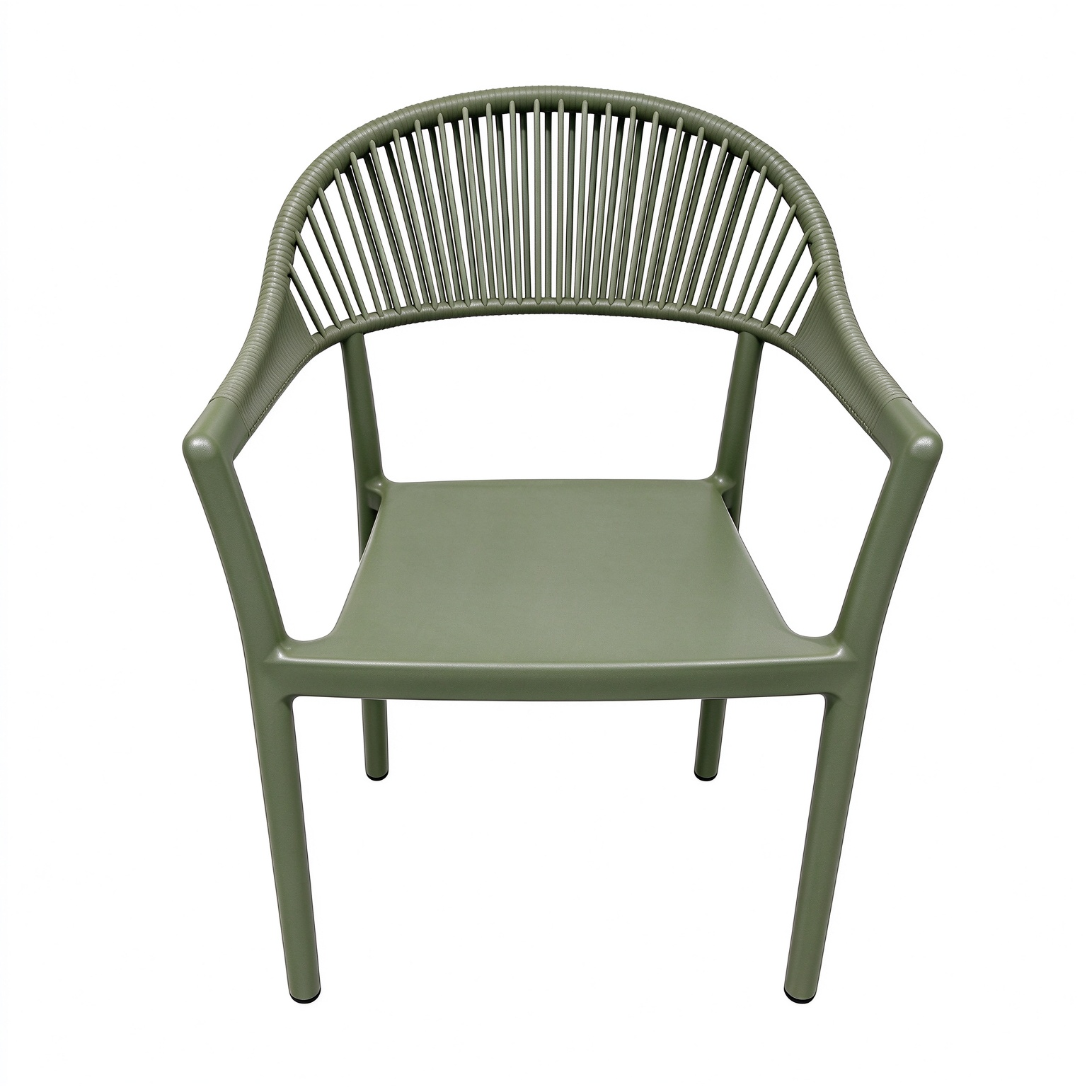 Monobloc PP Outdoor Armchair, UV Resistant Plastic Dining Chair for Patio, Restaurant & Hotel Project