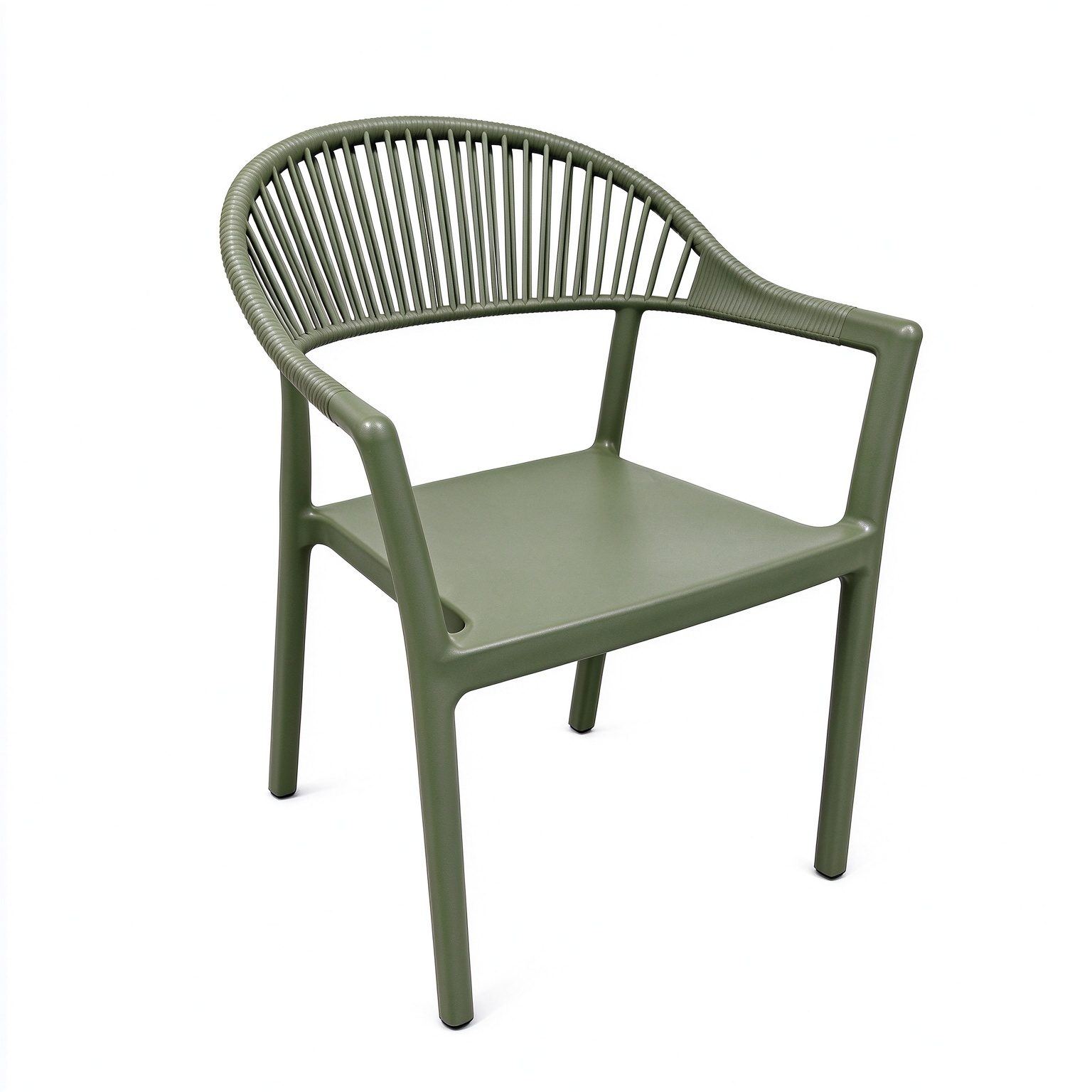 Monobloc PP Outdoor Armchair, UV Resistant Plastic Dining Chair for Patio, Restaurant & Hotel Project-PP Chair