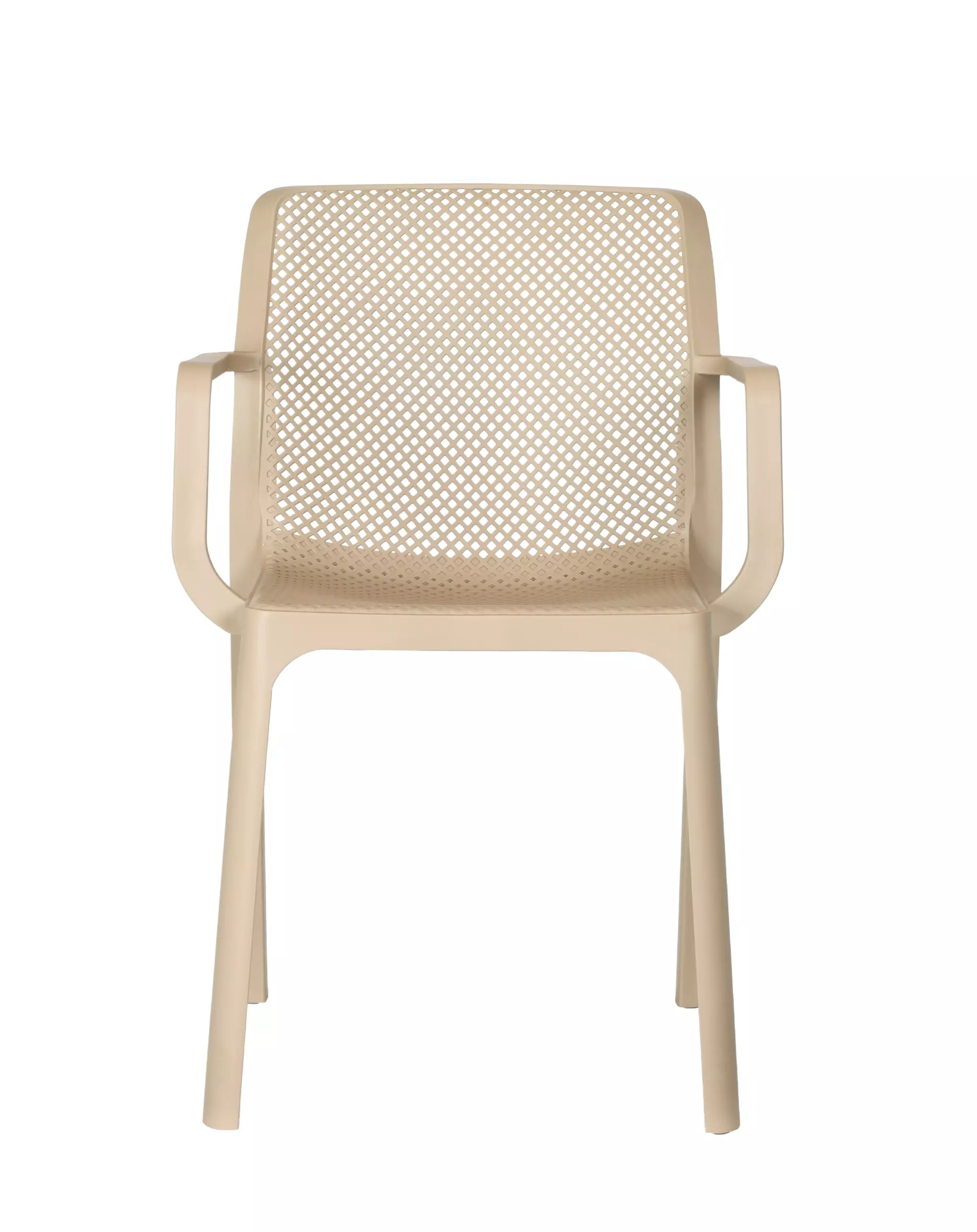 Taupe Plastic Armchair-PP Chair