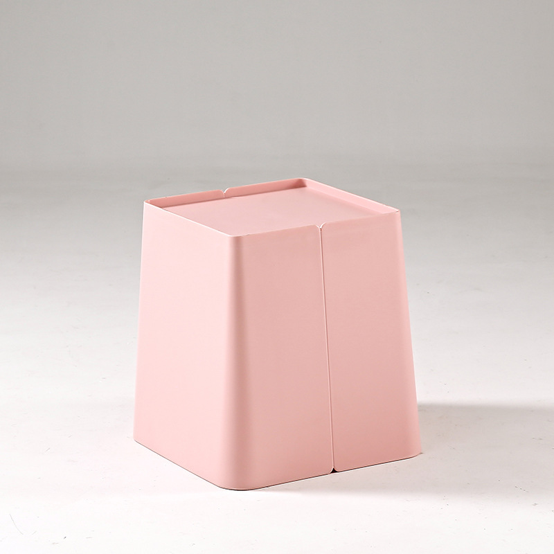 Pink Plastic Side Coffee Table-PP Chair