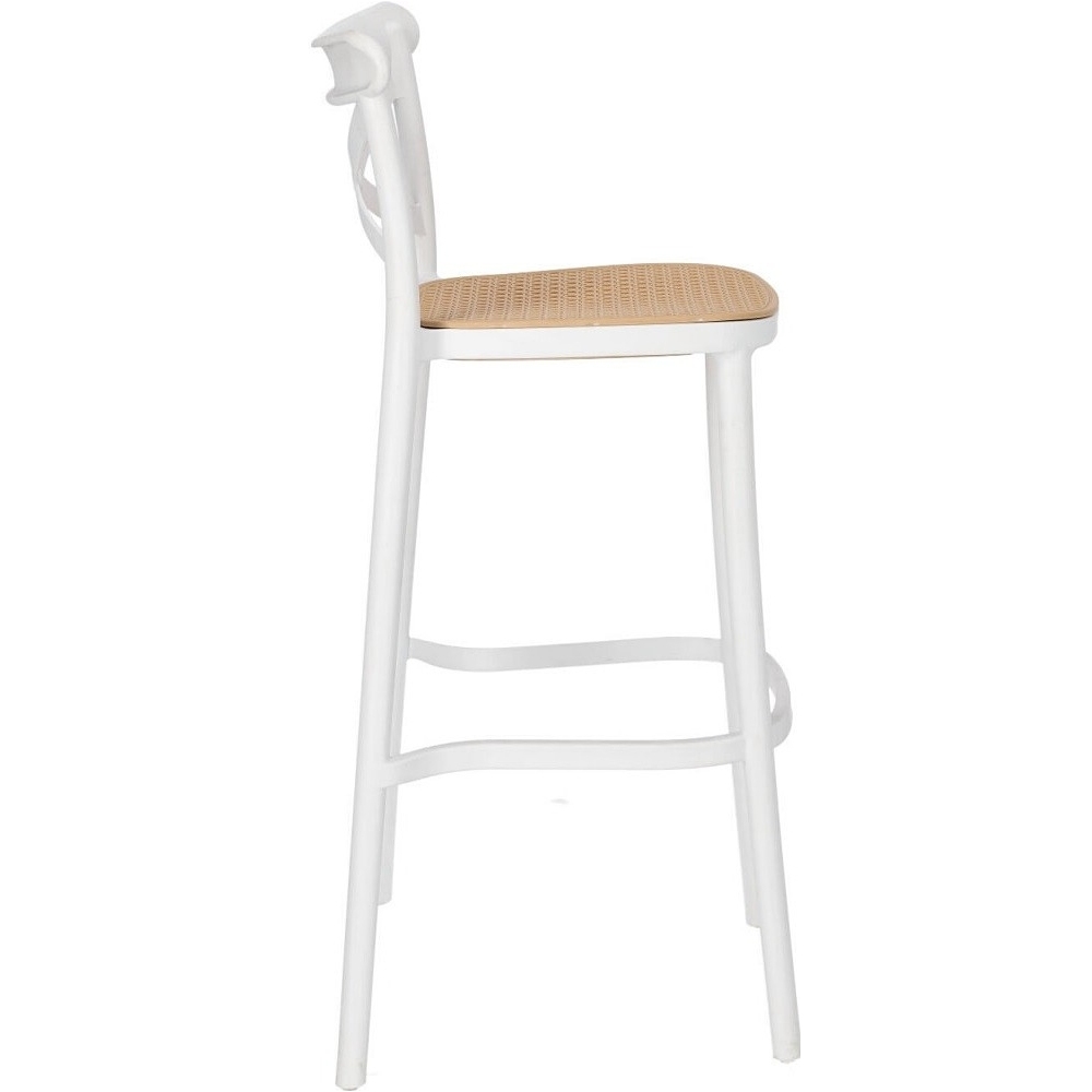 Cross back plastic bar chair-PP Chair