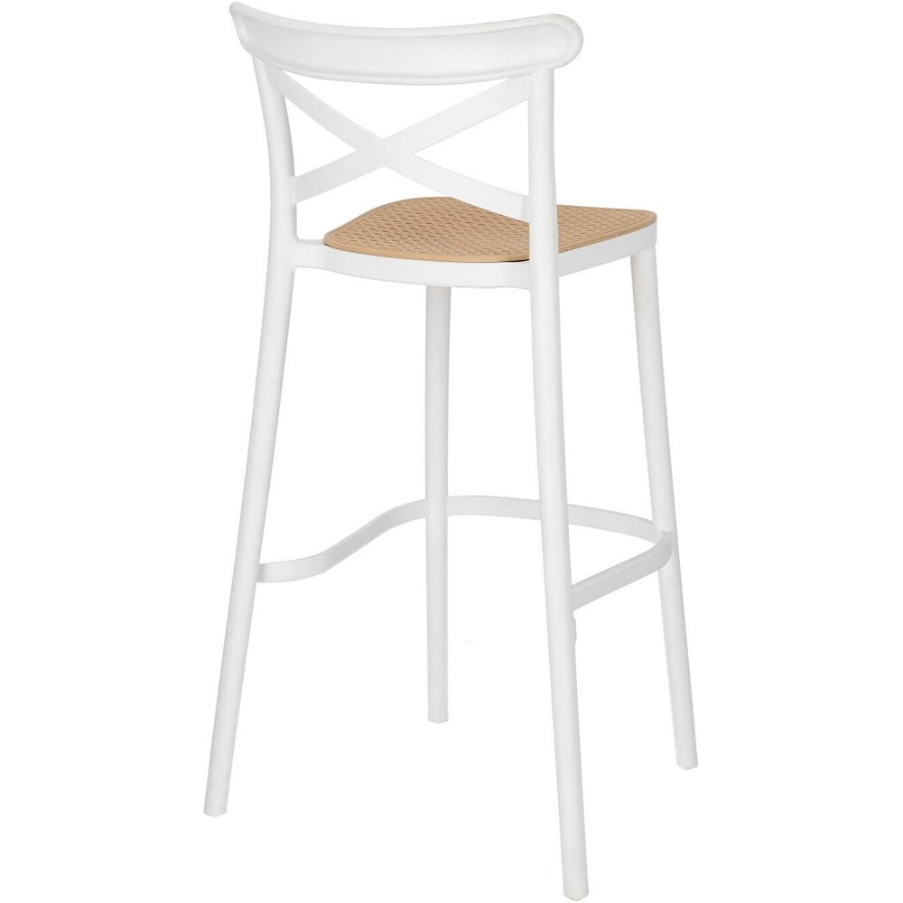 Cross back plastic bar chair-PP Chair