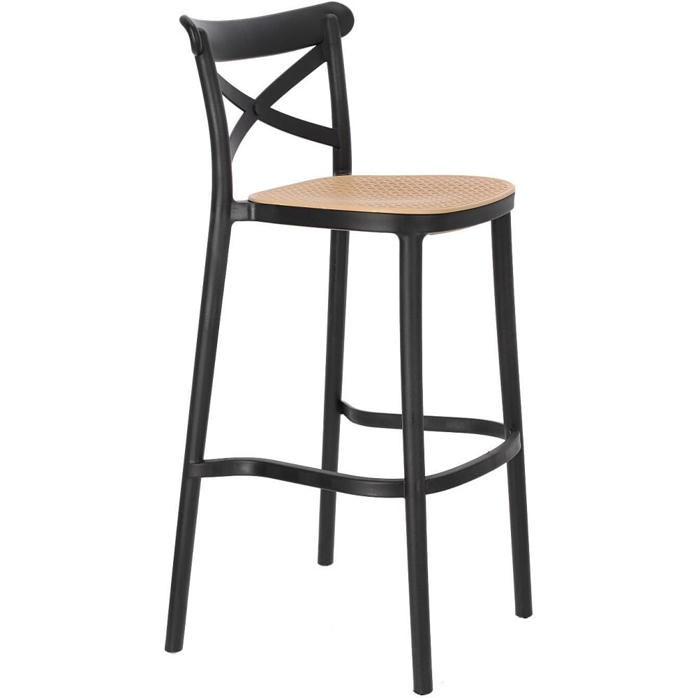 Cross back plastic bar chair-PP Chair