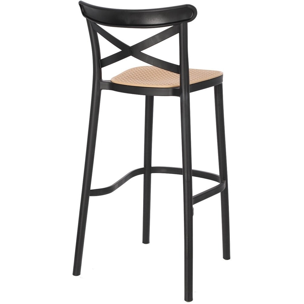Cross back plastic bar chair-PP Chair